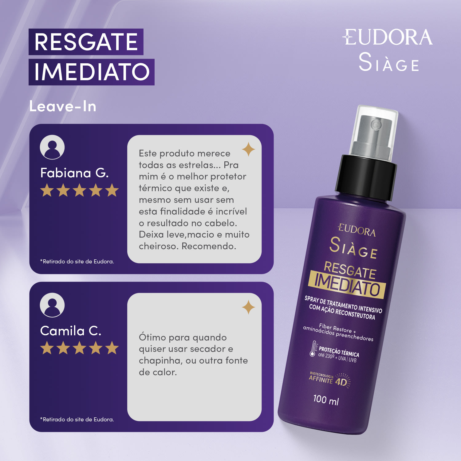 Leave-In Siàge Resgate Imediato 100ml 4