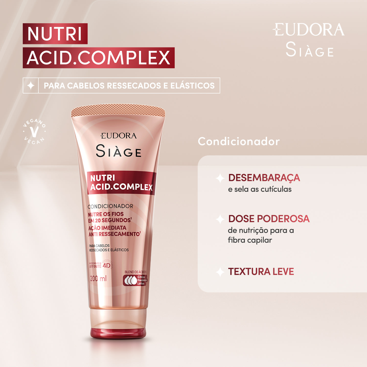 Condicionador Siàge Nutri Acid.Complex 200ml