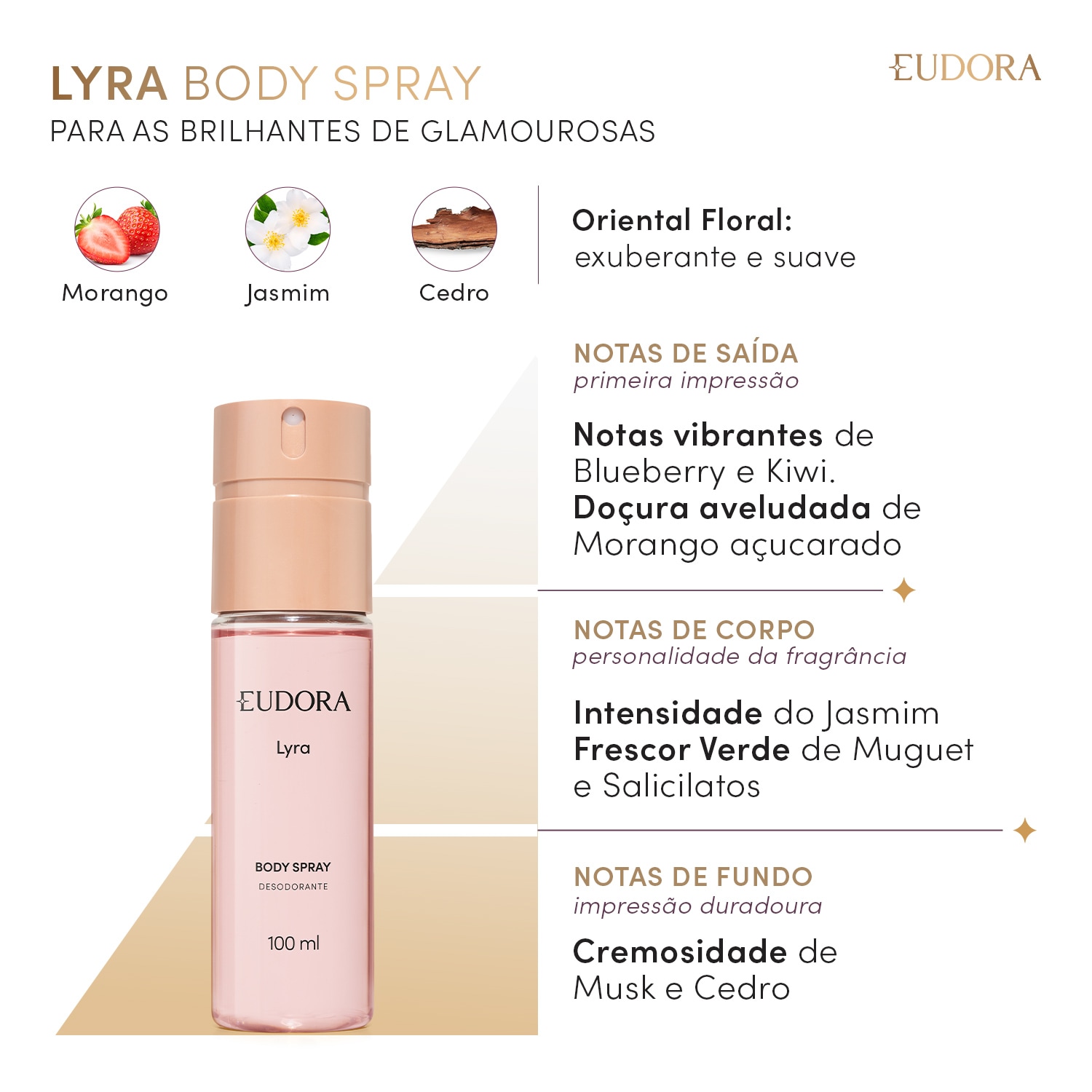 Desodorante Body Spray Lyra 100ml 2