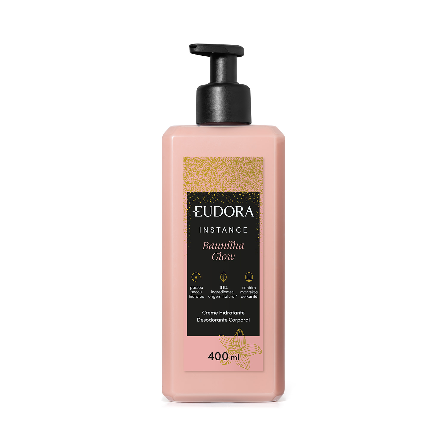 Creme Hidratante Desodorante Corporal Instance Baunilha Glow 400ml Creme Hidratante Desodorante Corporal Instance Baunilha Glow 400ml