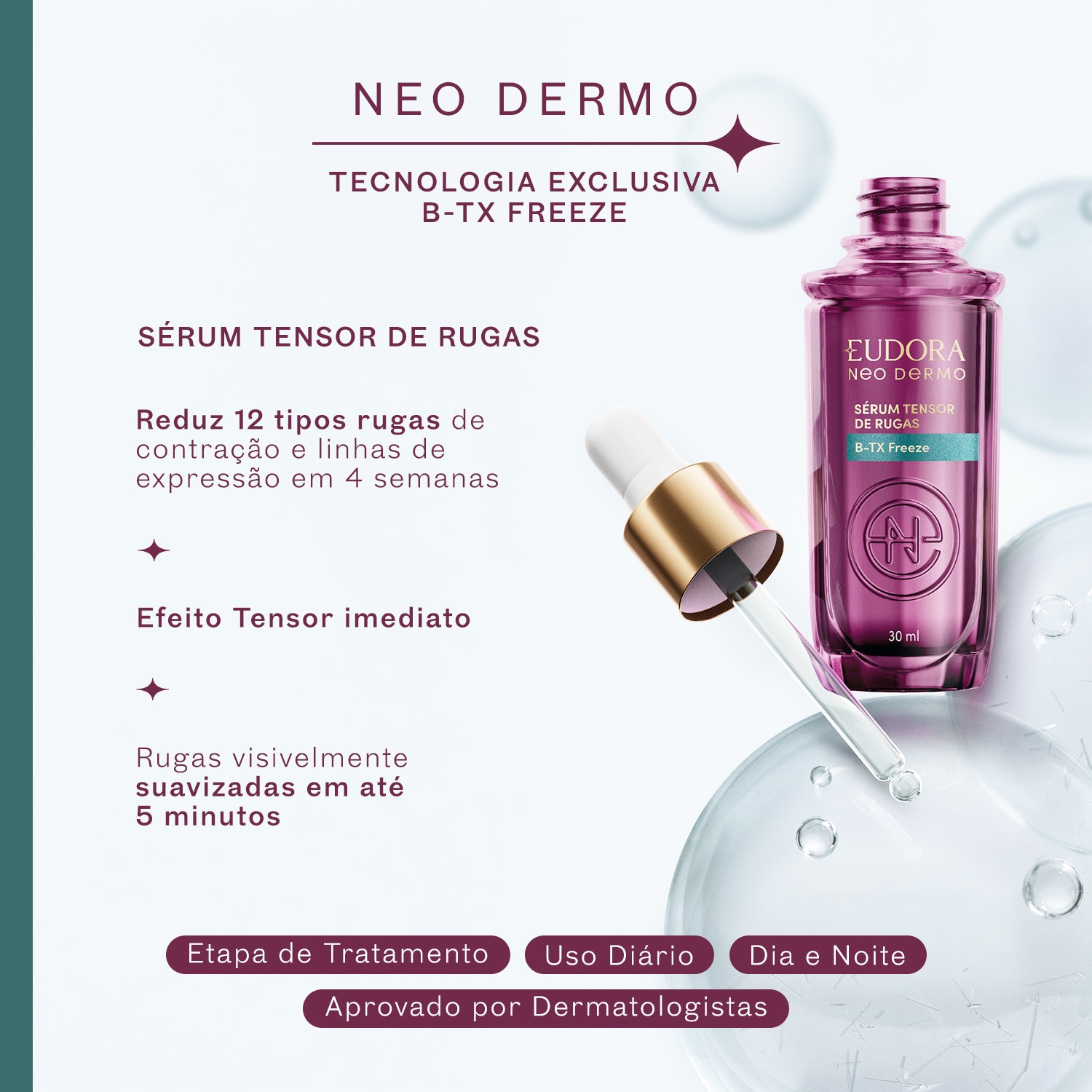 Combo Neo Dermo: Sérum Tensor de Rugas B-TX Freeze 30ml +