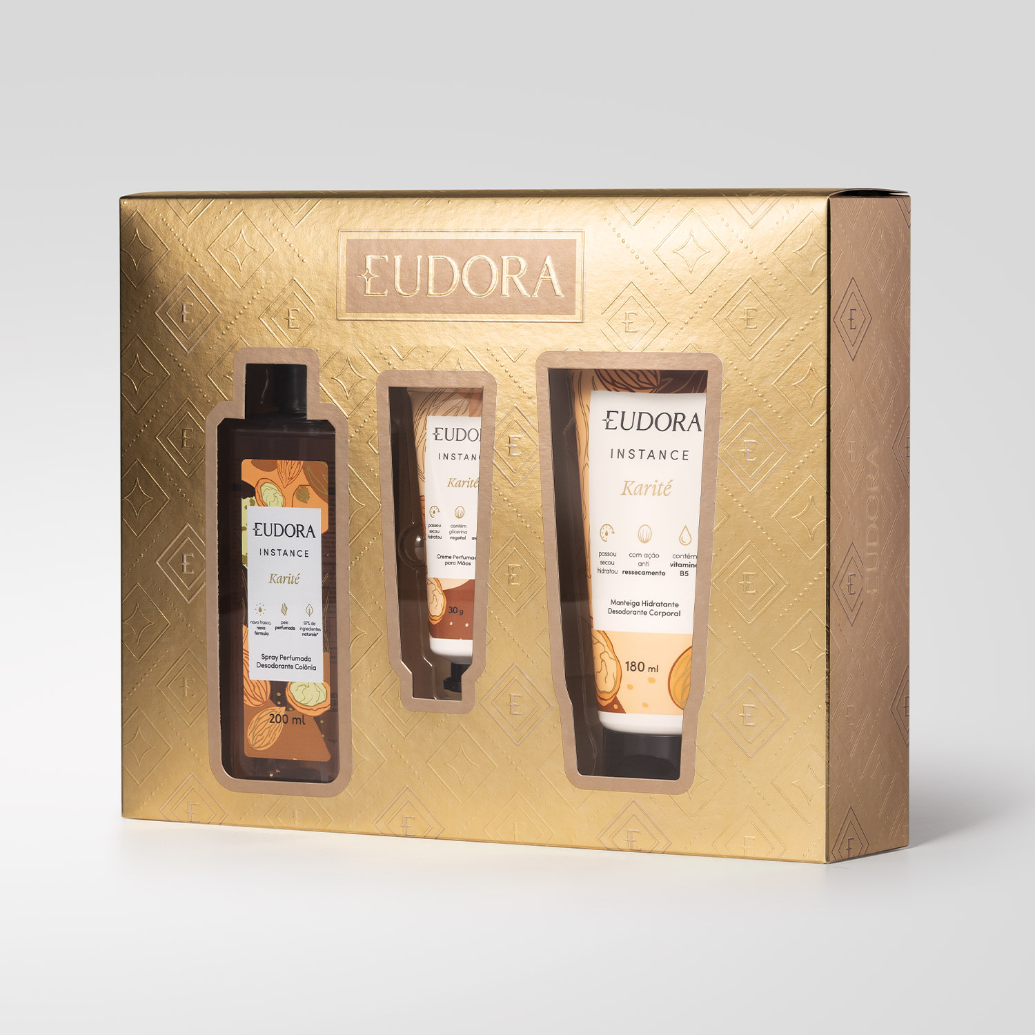 Kit Presente de Natal Instance Karité (3 itens)