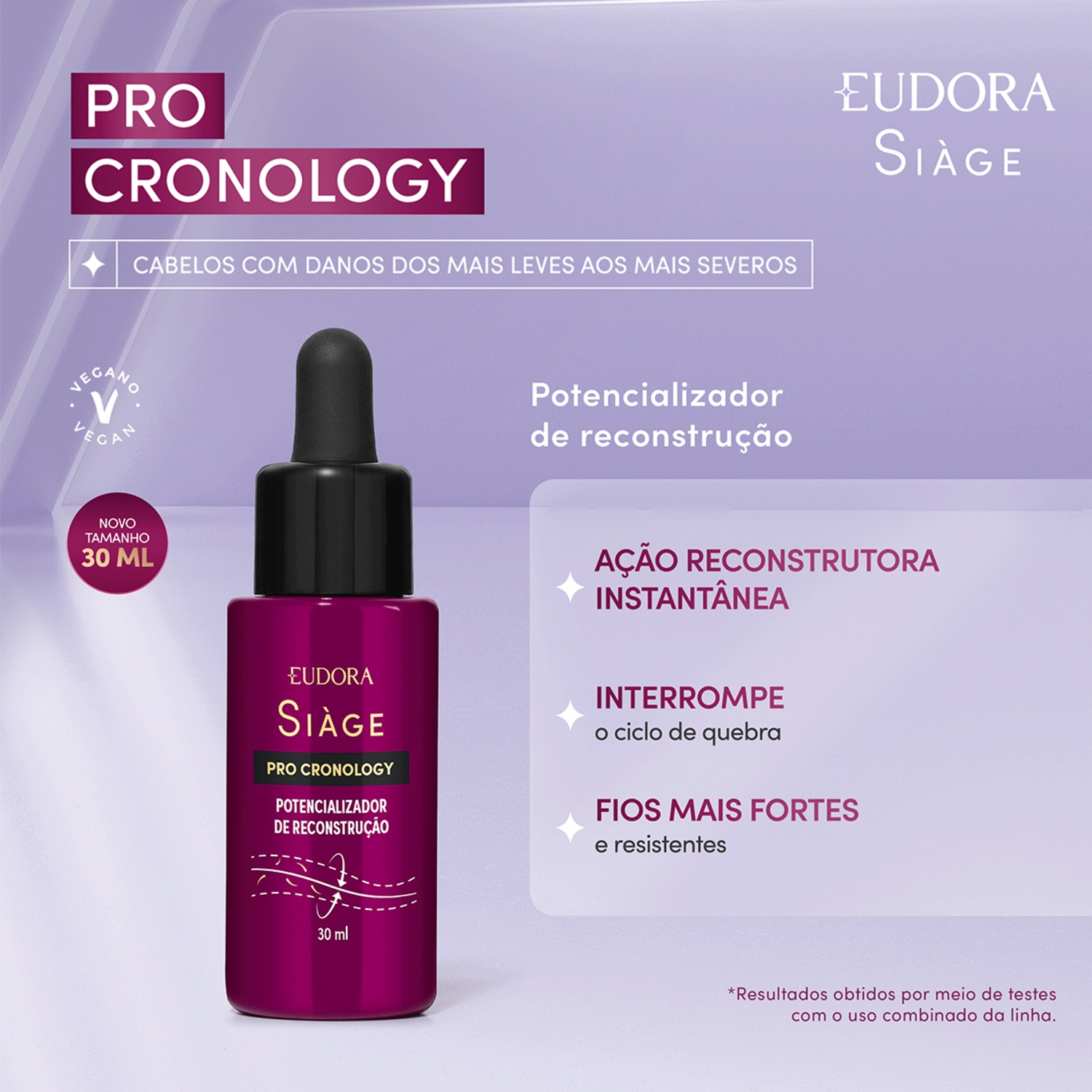 Potencializador de Reconstrução Siàge Pro Cronology 30ml 3