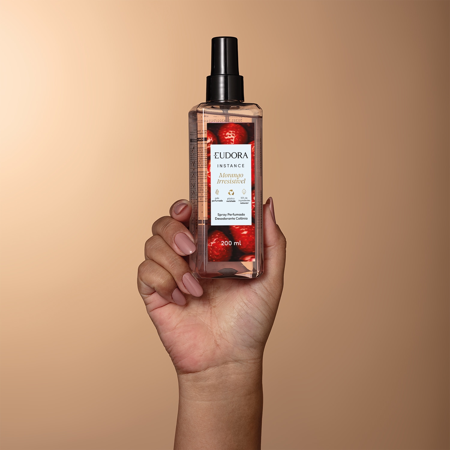 Spray Perfumado Desodorante Colônia Instance Morango Irresistível 200ml 4