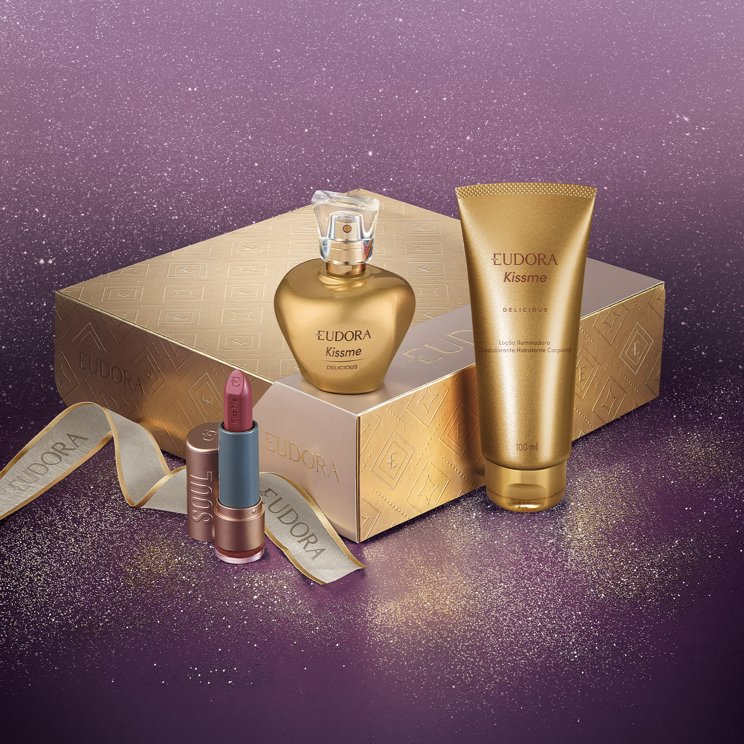 Kit Presente Natal Eudora Kiss Me Delicious