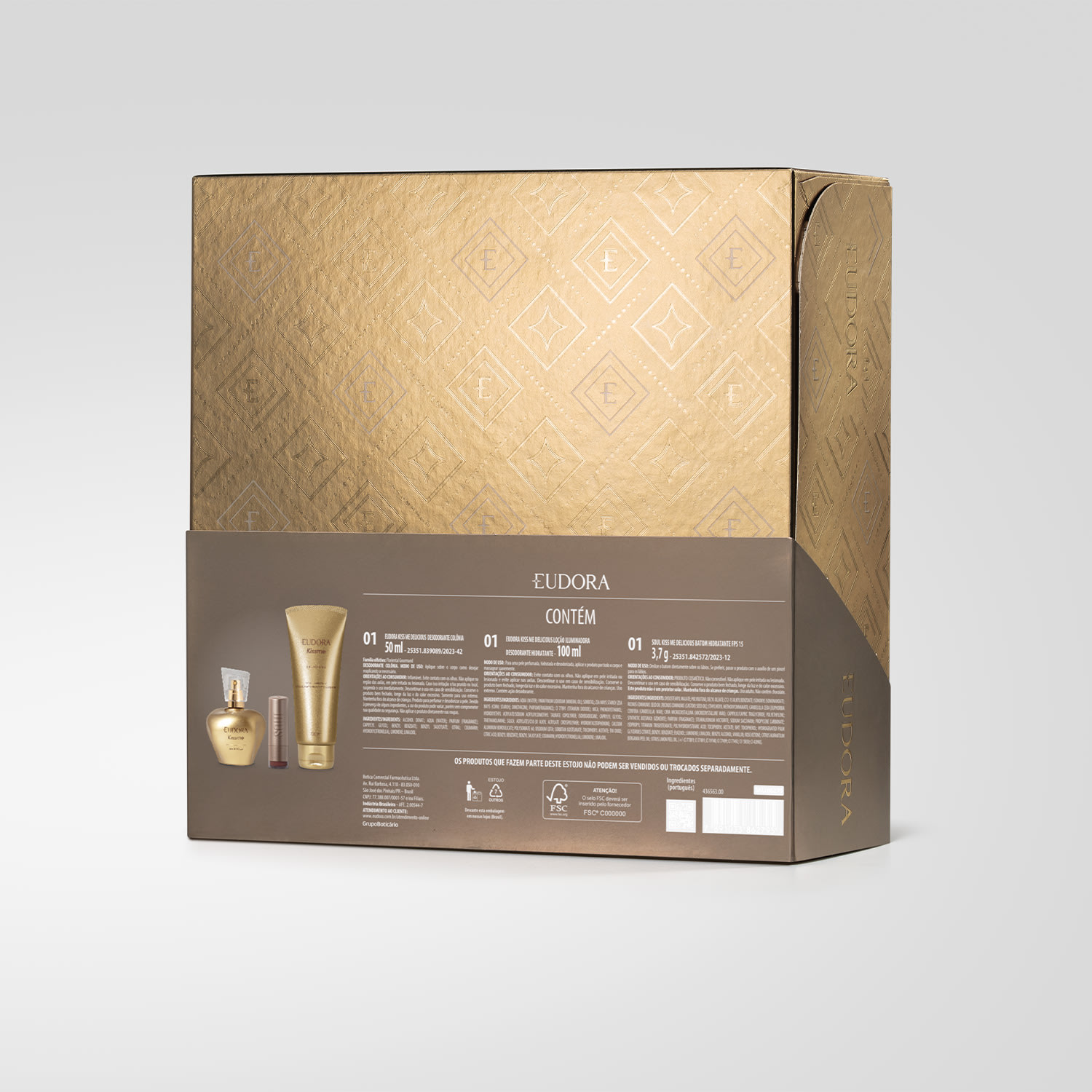 Kit Presente Natal Eudora Kiss Me Delicious