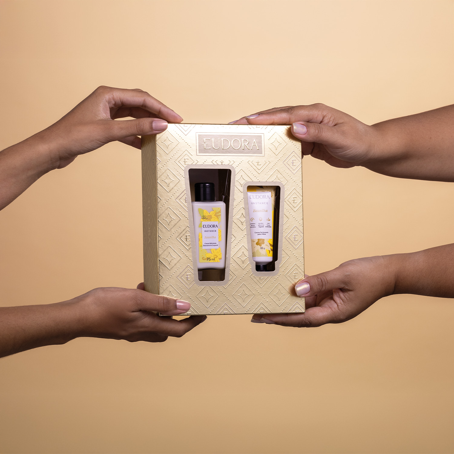 Kit Presente Natal Eudora Instance Baunilha