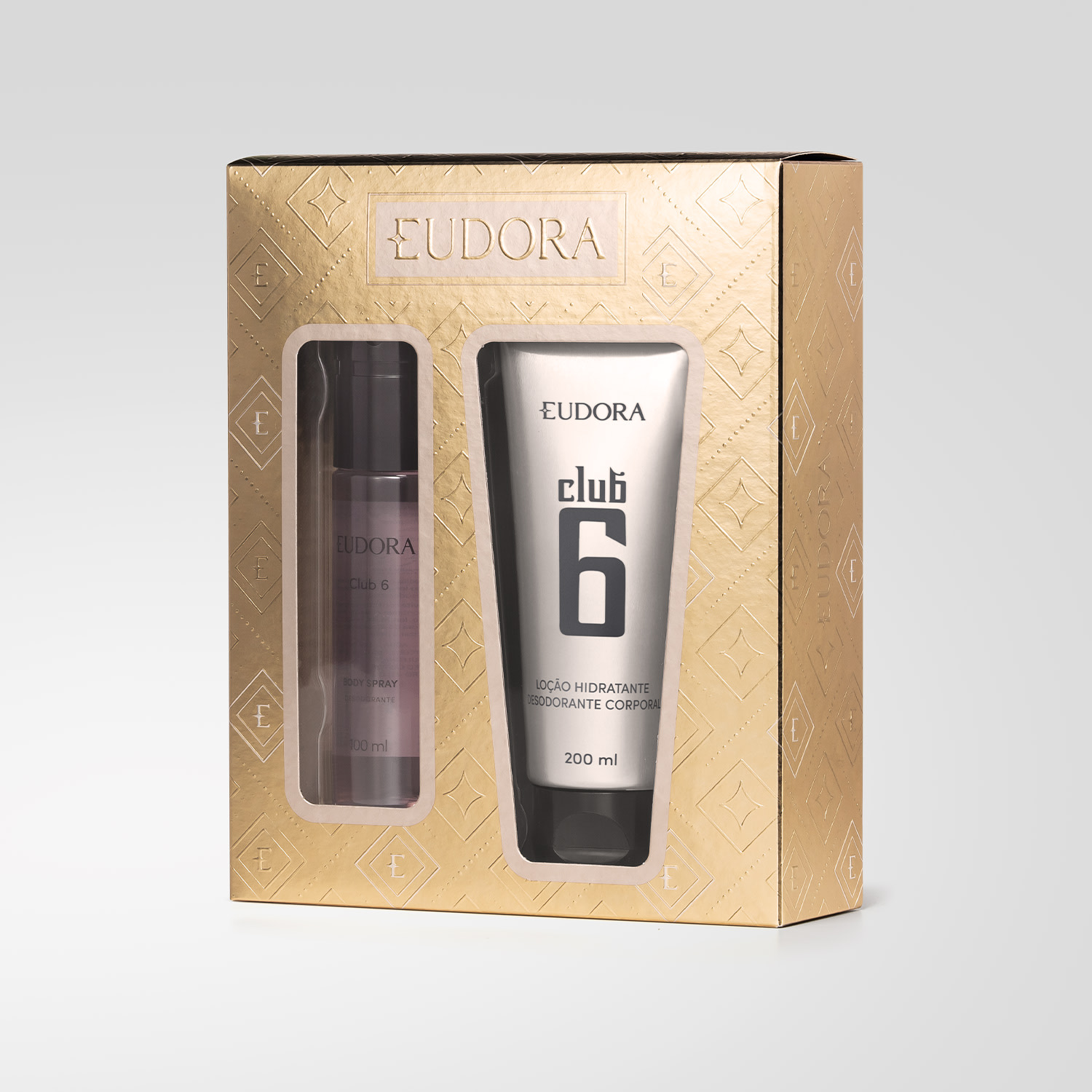Kit Presente de Natal Club 6: Body Spray 100ml + Loção Corporal 200ml