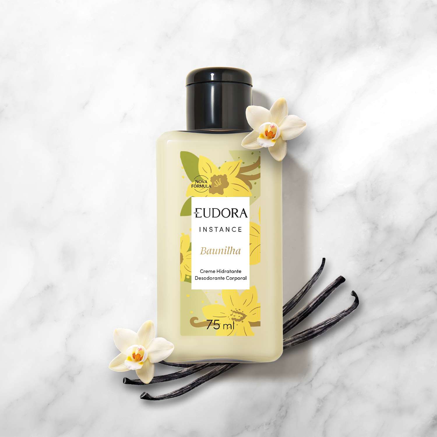 Creme Hidratante Desodorante Corporal Instance Baunilha 75ml 3