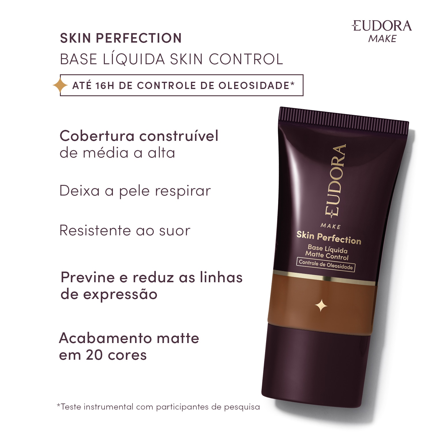 Base Líquida Eudora Make Control Skin Perfection 325F 30ml