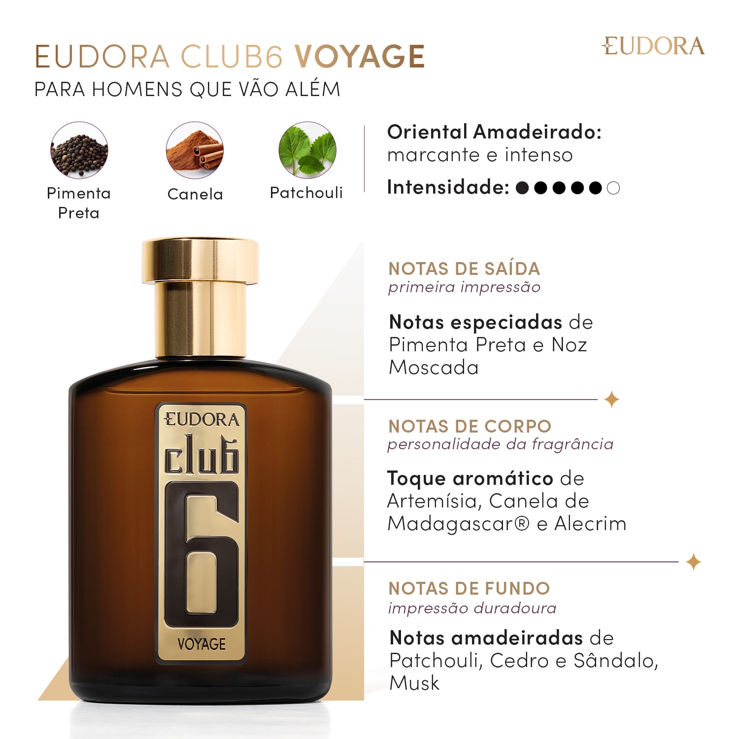 Club 6 Voyage Desodorante Colônia 95ml 2