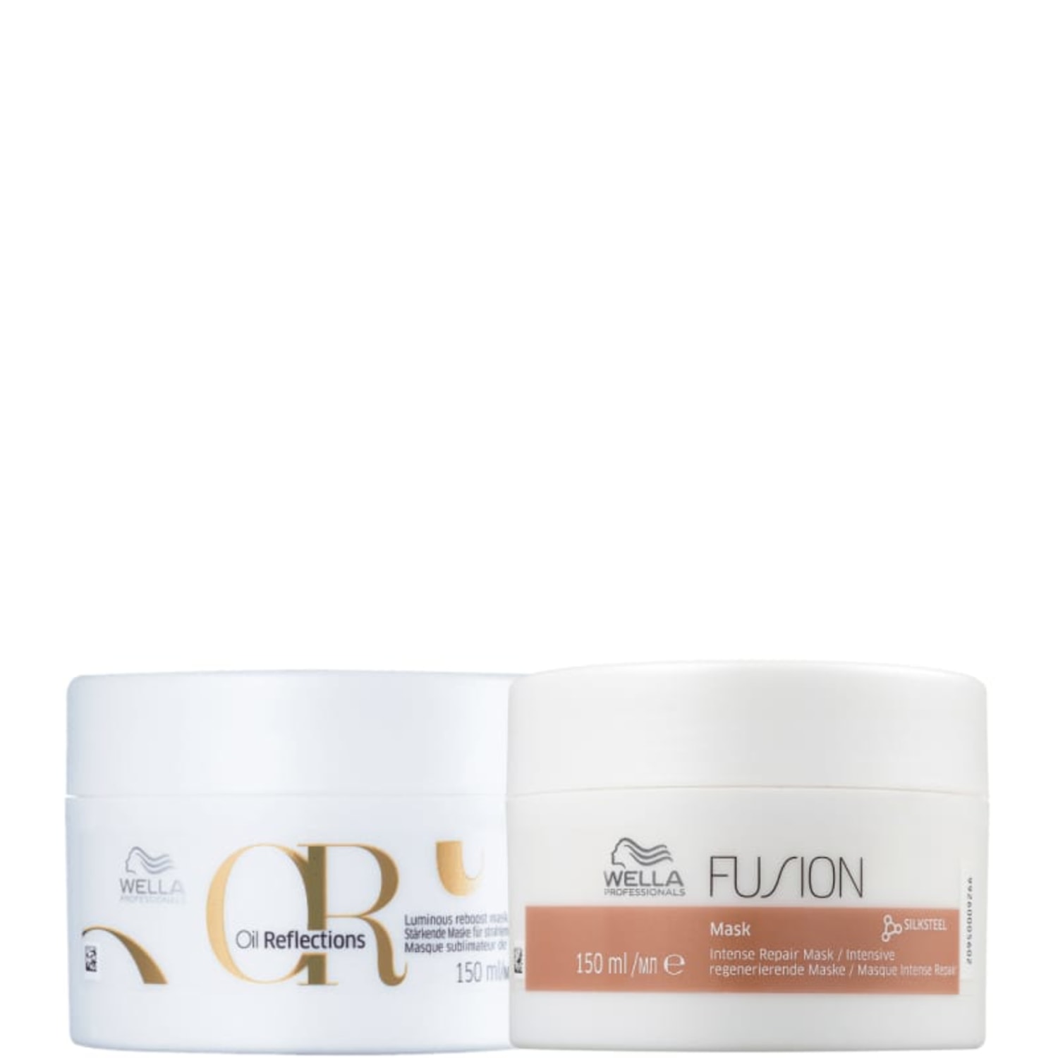 Kit Wella Professionals Fusion & Oil Reflections Duo Mask (2 Produtos) Kit Wella Professionals Fusion & Oil Reflections Duo Mask (2 Produtos)