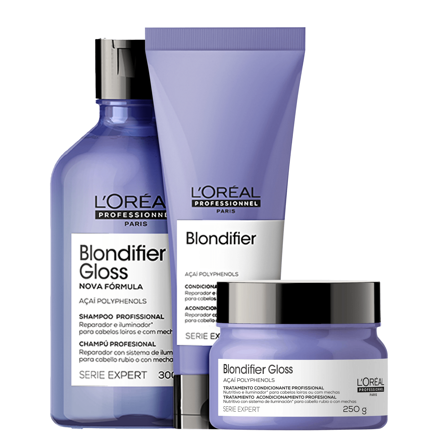 Kit L'Oréal Professionnel Serie Expert Blondifier Essential (3 Produtos) Kit L'Oréal Professionnel Serie Expert Blondifier Essential (3 Produtos)