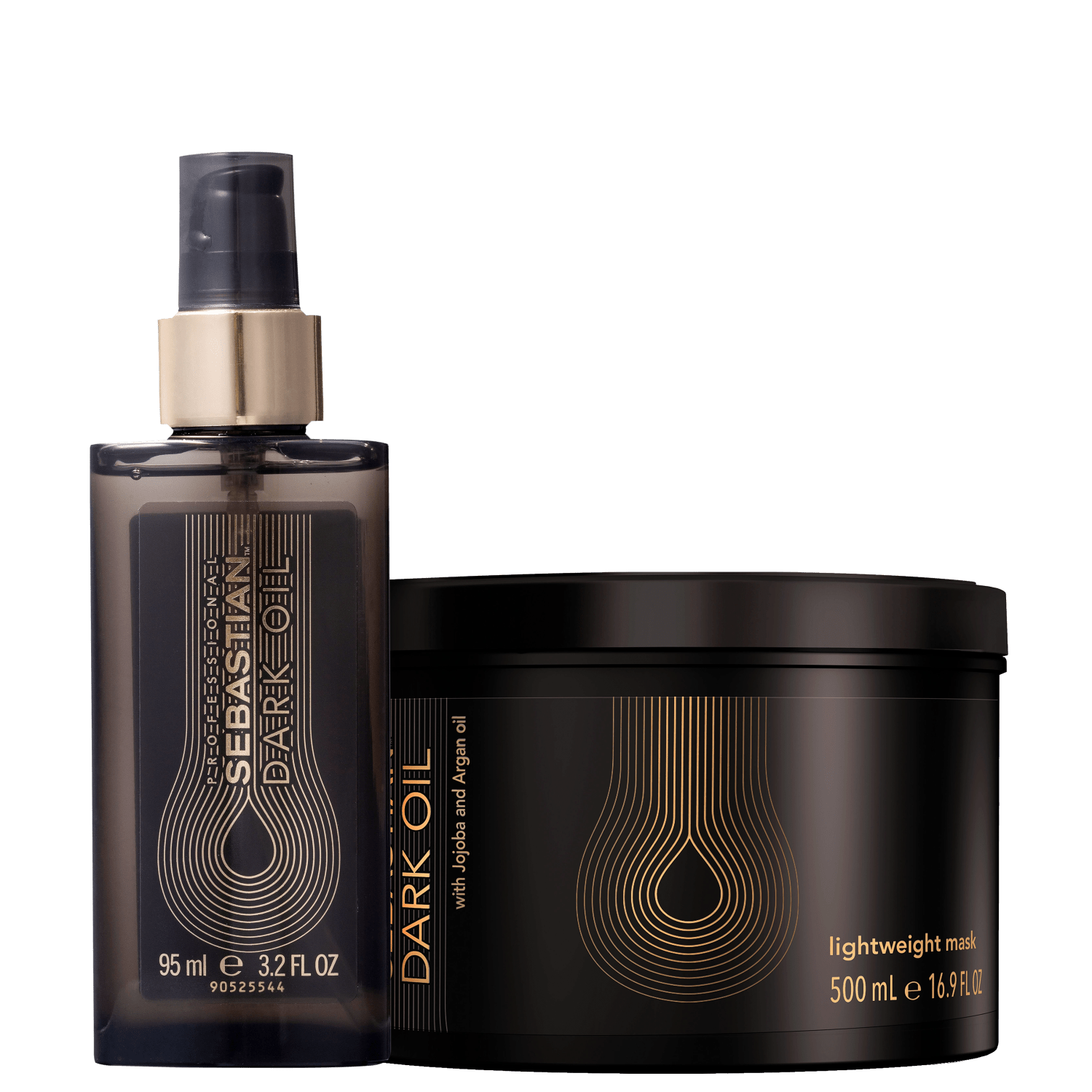 Kit Sebastian Professional Dark Oil Intenso - Óleo Capilar 95ml + Máscara Capilar 500ml Kit Sebastian Professional Dark Oil Intenso - Óleo Capilar 95ml + Máscara Capilar 500ml
