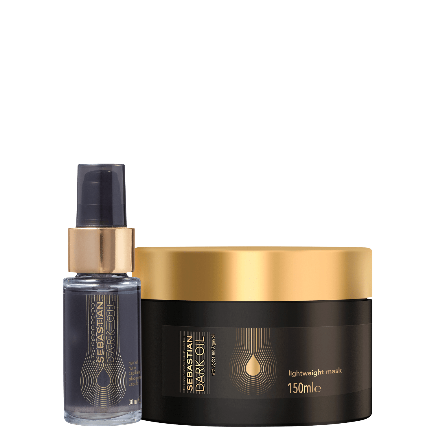Kit Sebastian Professional Dark Mini Oil Mask Duo (2 Produtos) Kit Sebastian Professional Dark Mini Oil Mask Duo (2 Produtos)