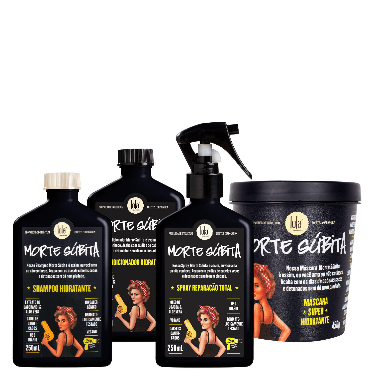 Kit Lola Cosmetics Morte Súbita Home Care (4 Produtos) Kit Lola Cosmetics Morte Súbita Home Care (4 Produtos)