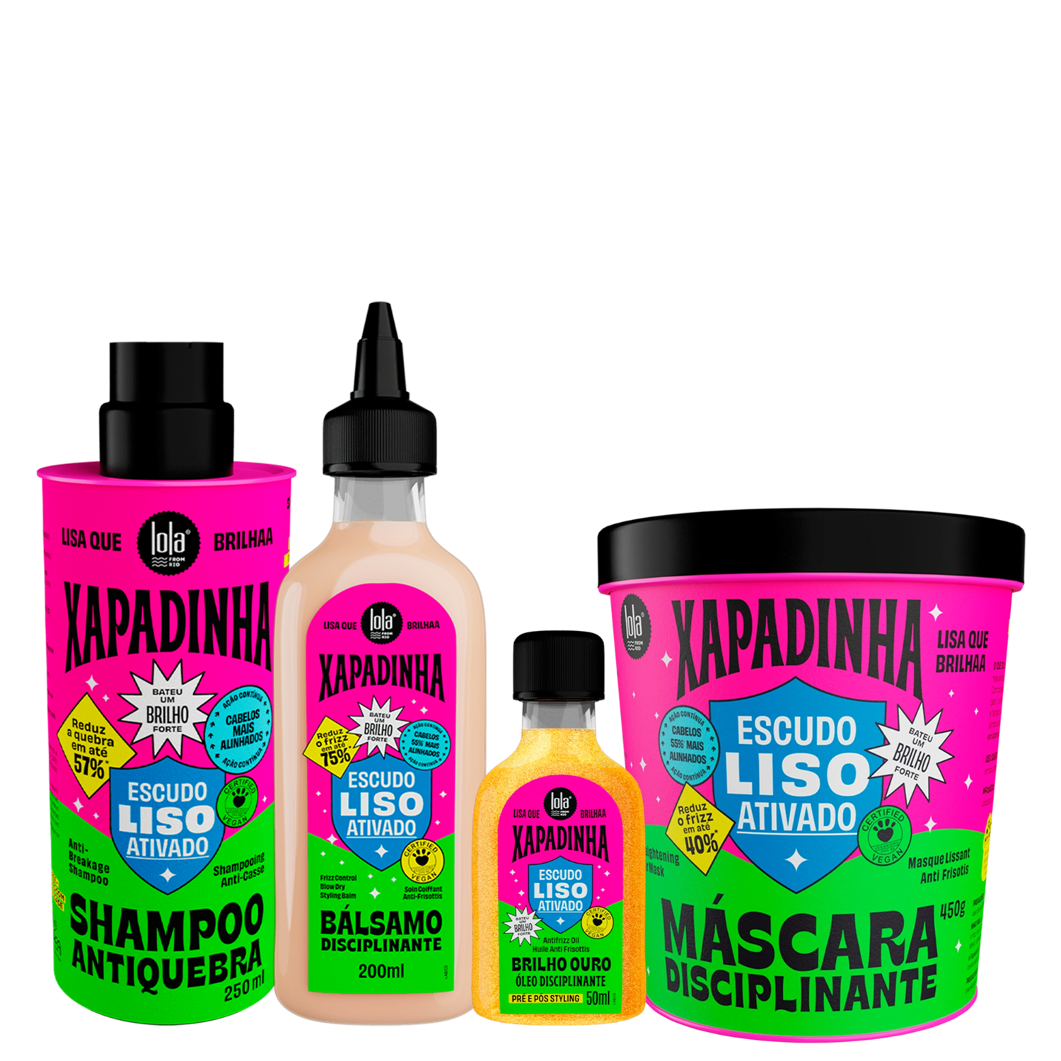 Kit Lola From Rio Xapadinha Quarteto Super (4 Produtos) Kit Lola From Rio Xapadinha Quarteto Super (4 Produtos)