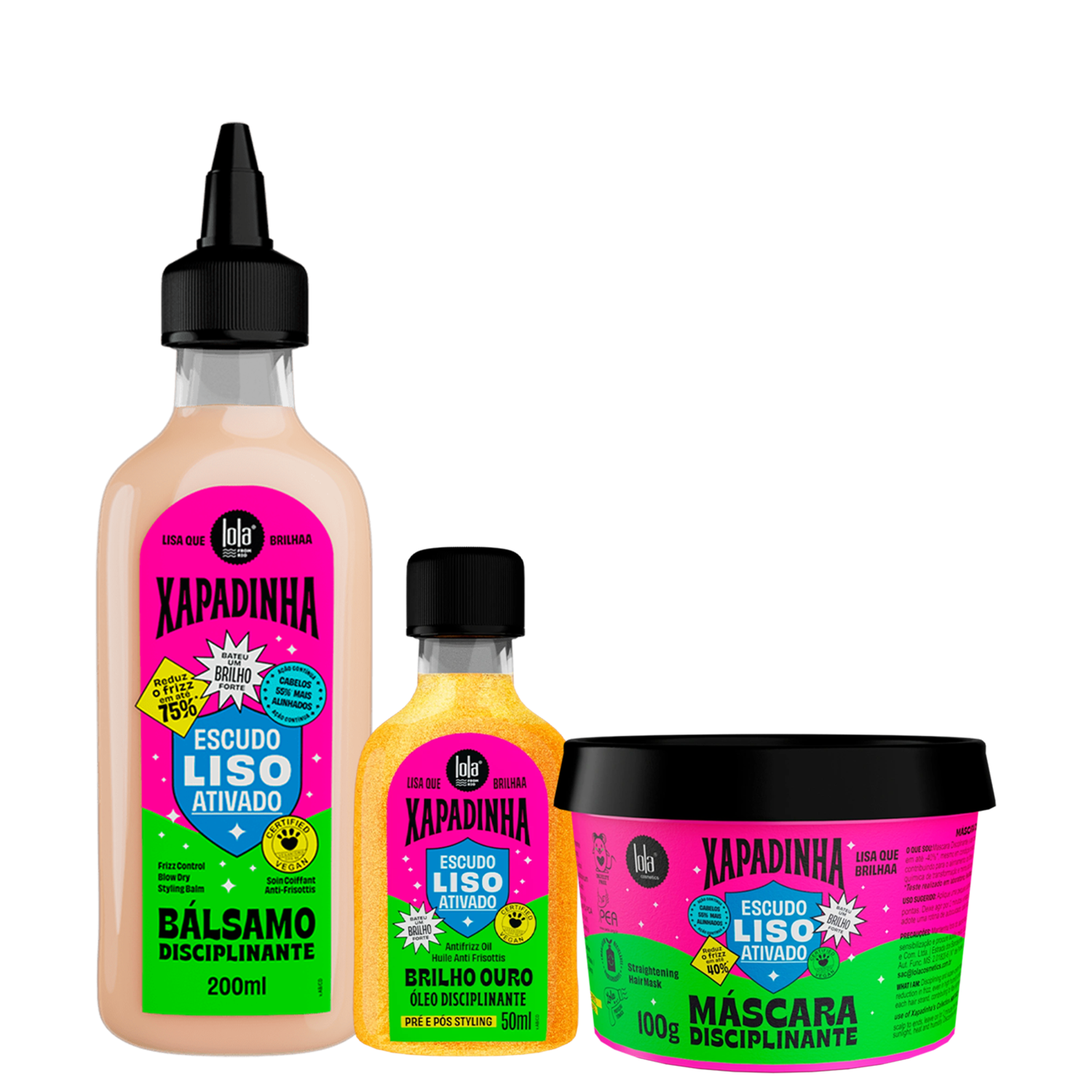 Kit Lola From Rio Xapadinha Trio Treatment (3 Produtos) Kit Lola From Rio Xapadinha Trio Treatment (3 Produtos)
