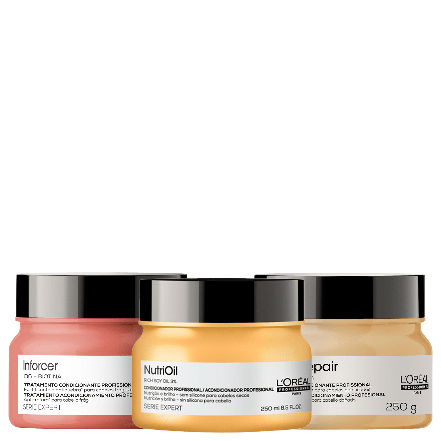 Kit L'Oréal Professionnel Serie Expert Absolut Repair NutriOil Inforcer Trio I (3 Produtos... Kit L'Oréal Professionnel Serie Expert Absolut Repair NutriOil Inforcer Trio I (3 Produtos...