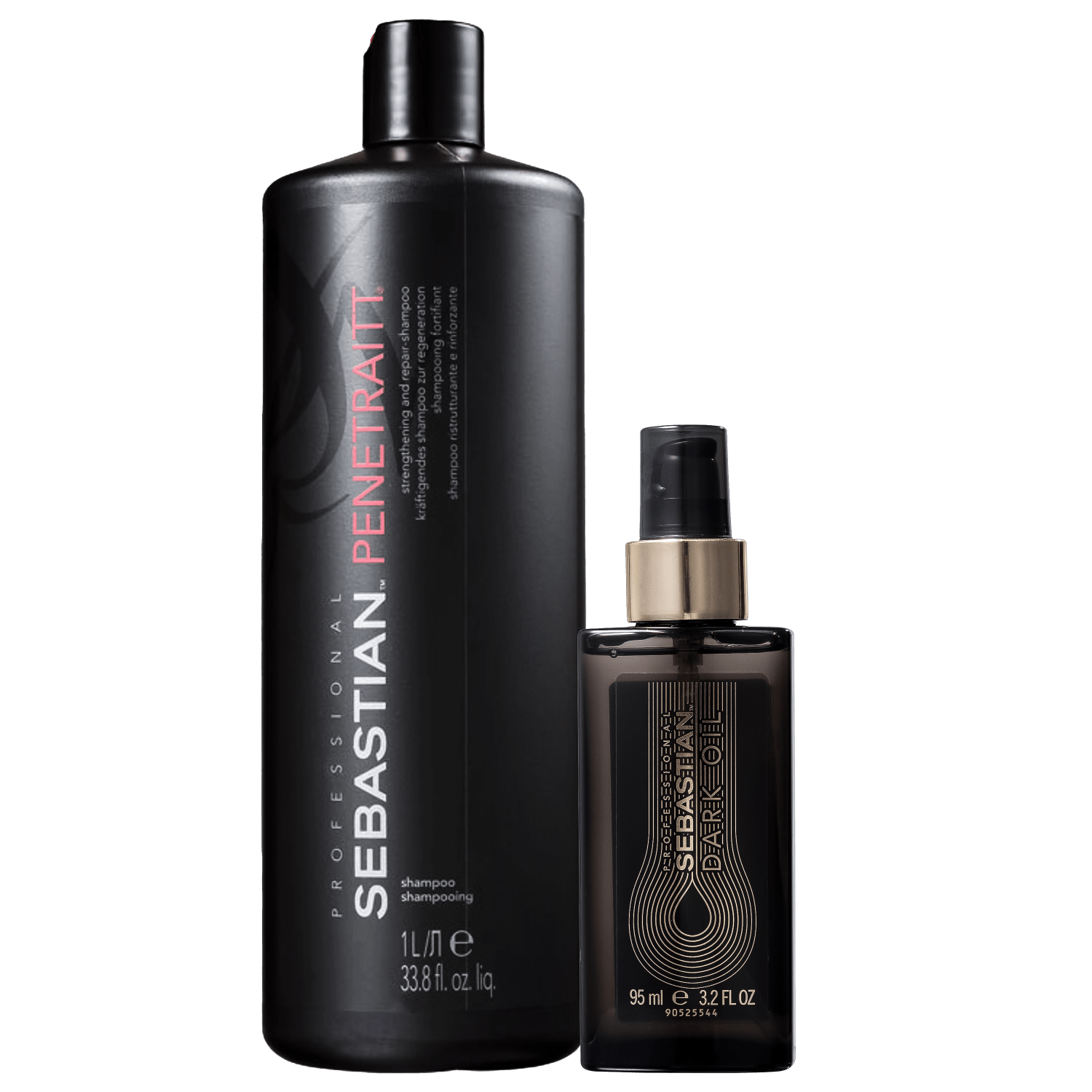 Kit Sebastian Professional Dark Oil + Penetraitt Shampoo (2 Produtos) Kit Sebastian Professional Dark Oil + Penetraitt Shampoo (2 Produtos)