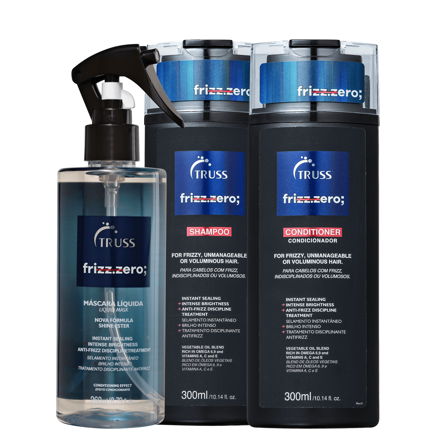 Kit TRUSS Frizz Zero Trio (3 Produtos) Kit TRUSS Frizz Zero Trio (3 Produtos)