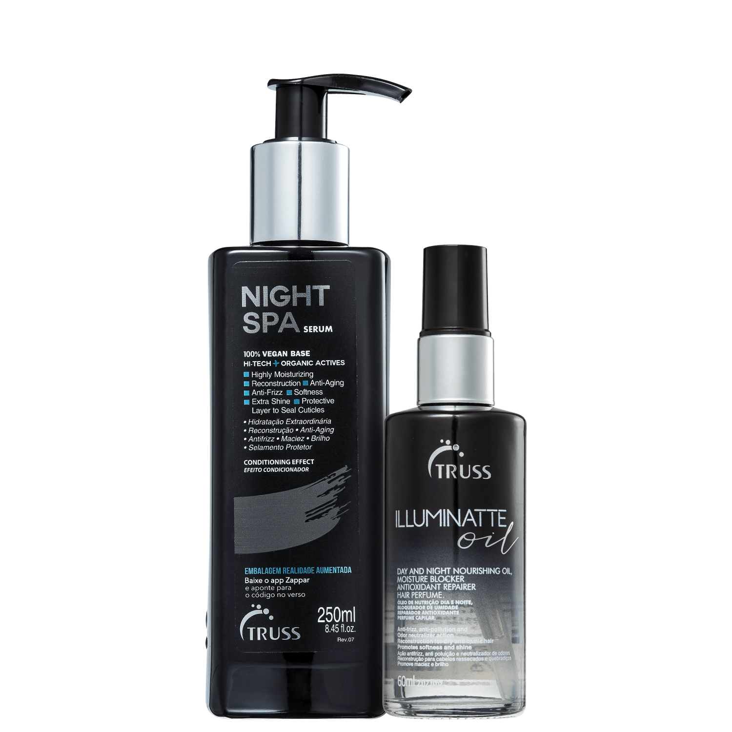 Kit TRUSS Illuminatte Oil + Night SPA Dupla de Tratamento (2 Produtos) Kit TRUSS Illuminatte Oil + Night SPA Dupla de Tratamento (2 Produtos)