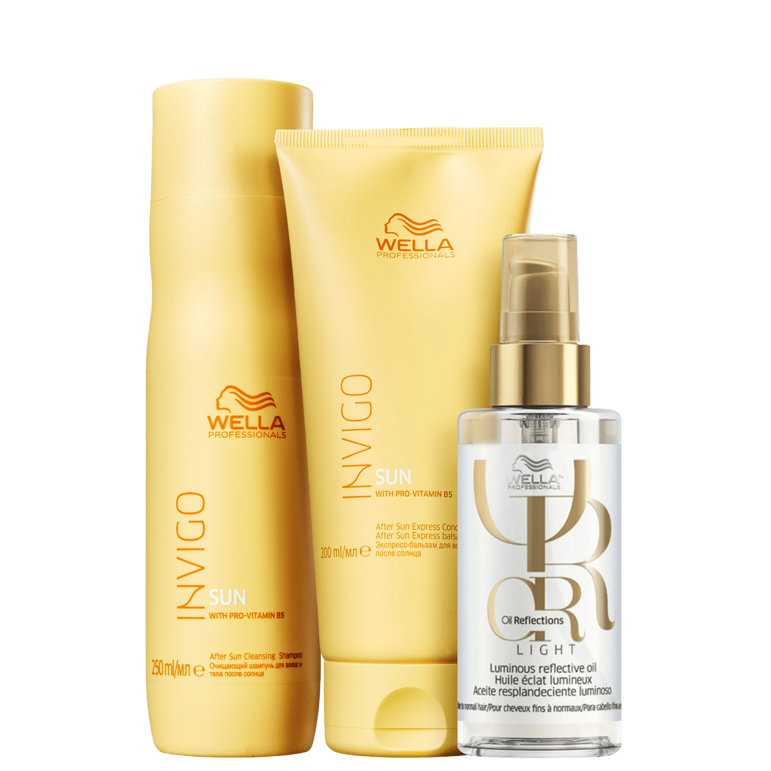 Kit Wella Professionals Invigo Sun Oil Reflections Light (3 Produtos) Kit Wella Professionals Invigo Sun Oil Reflections Light (3 Produtos)