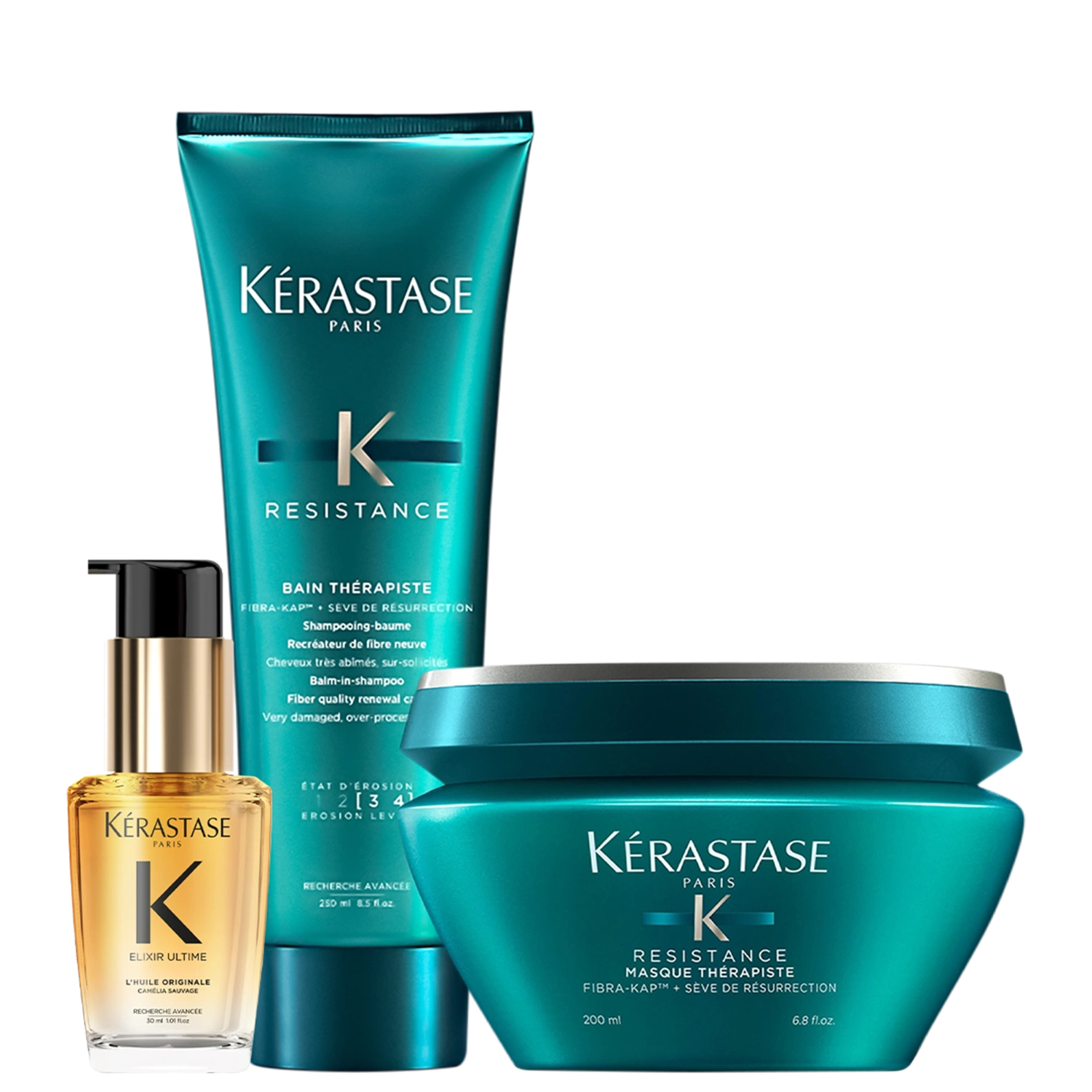 Kit Kérastase Résistance Elixir Ultime L'Huile Originale (3 Produtos) Kit Kérastase Résistance Elixir Ultime L'Huile Originale (3 Produtos)
