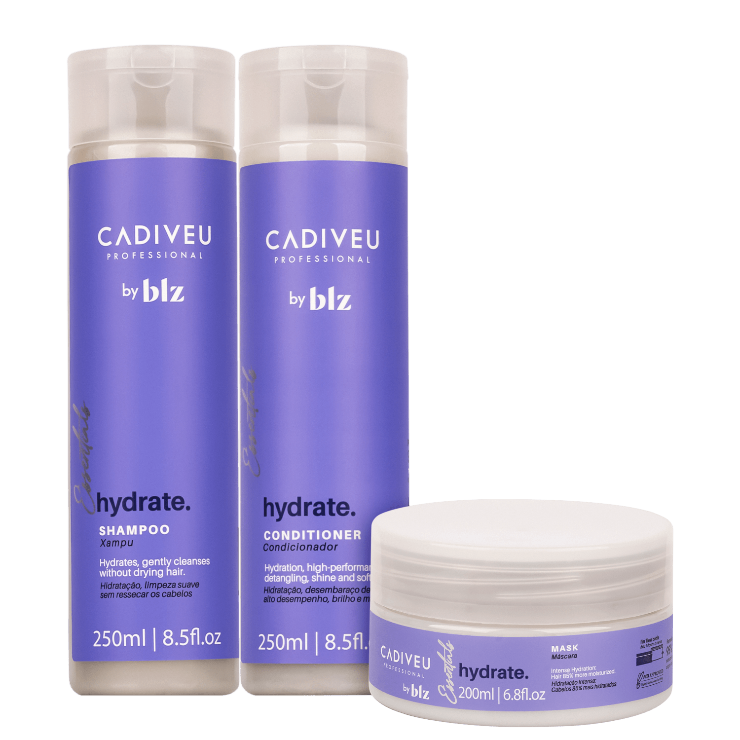 Kit Cadiveu Professional Essentials Hydrate by BLZ (3 Produtos) Kit Cadiveu Professional Essentials Hydrate by BLZ (3 Produtos)