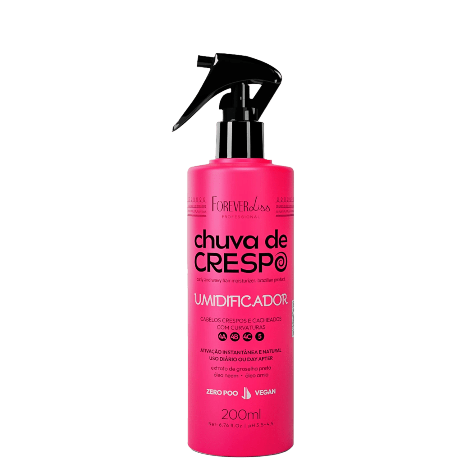 Forever Liss Professional Chuva de Crespo - Umidificador de Cachos 200ml Forever Liss Professional Chuva de Crespo - Umidificador de Cachos 200ml
