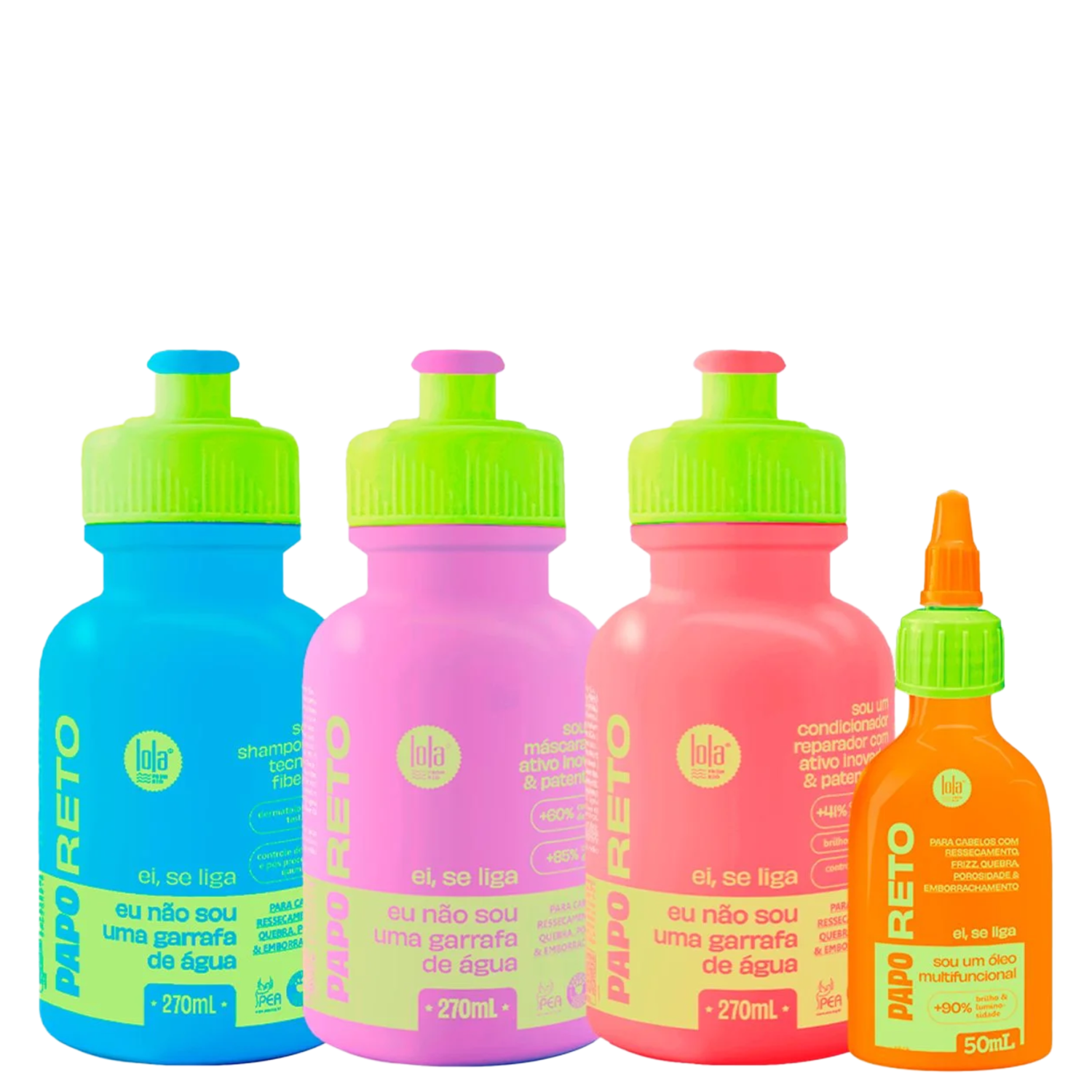 Kit Lola From Rio Papo Reto Completo (4 Produtos) Kit Lola From Rio Papo Reto Completo (4 Produtos)