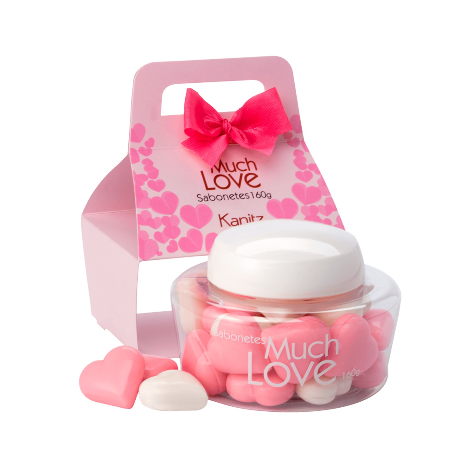 Kanitz Much Love Mini Coração Pink - Sabonetes 160g Kanitz Much Love Mini Coração Pink - Sabonetes 160g