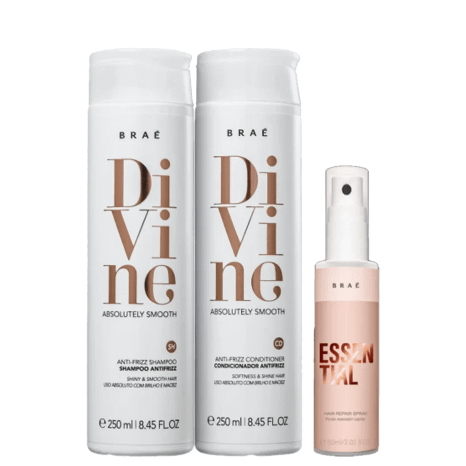 Kit Braé Divine Essential Trio Diário (3 Produtos) Kit Braé Divine Essential Trio Diário (3 Produtos)