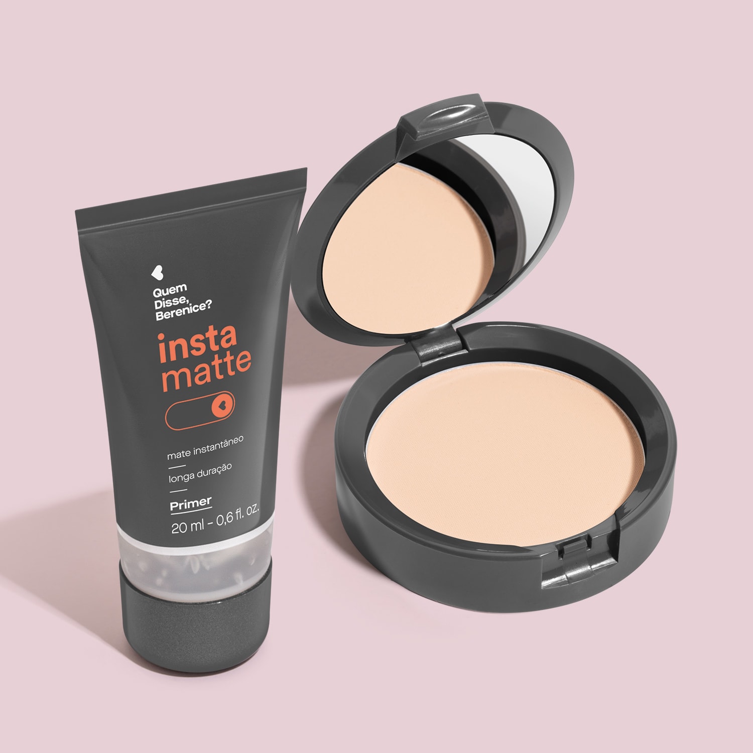 Kit Quem Disse, Berenice? Instamatte Primer + Pó Compacto Translúcido (2 Produtos)
