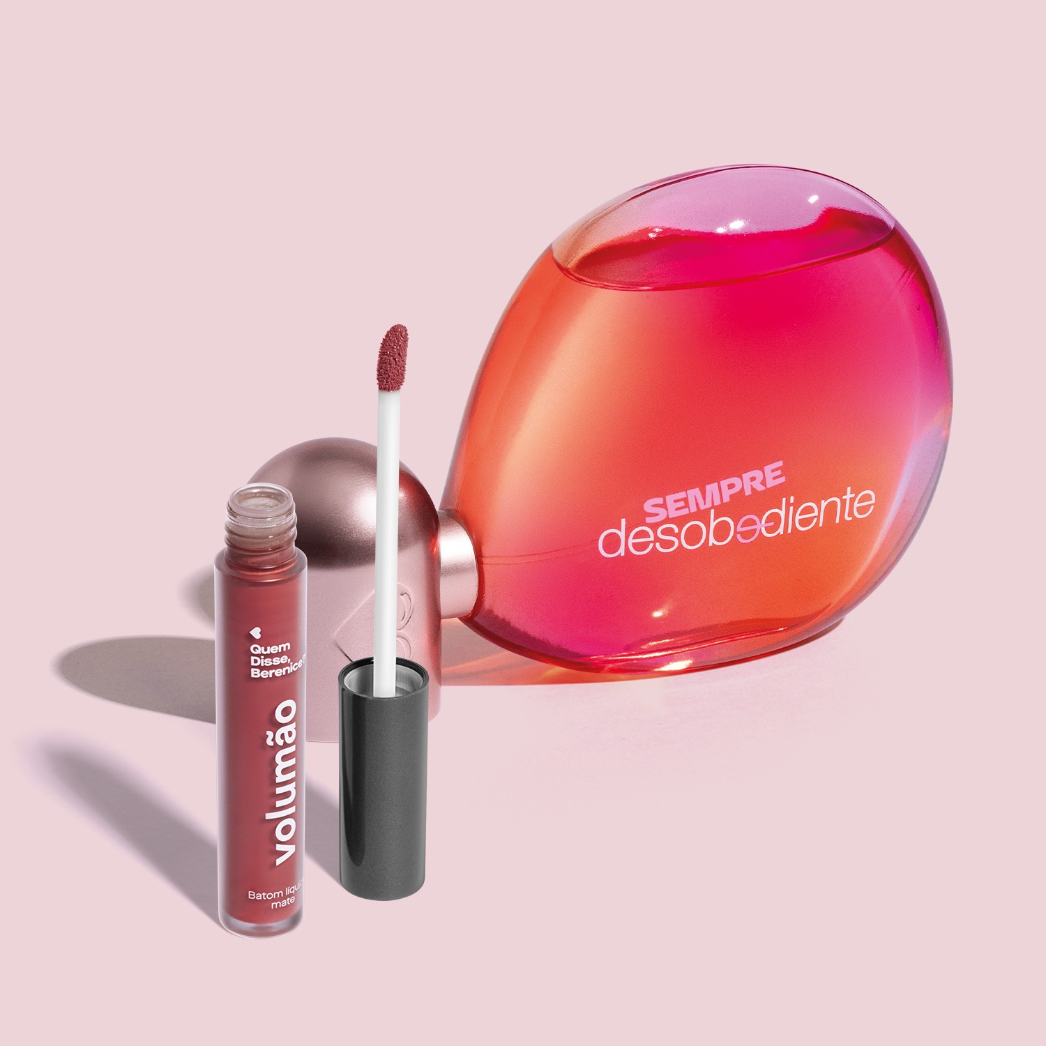 Combo Sempre Desobediente Eau De Parfum 100ml + Batom Líquido Rosa Roseli 4ml