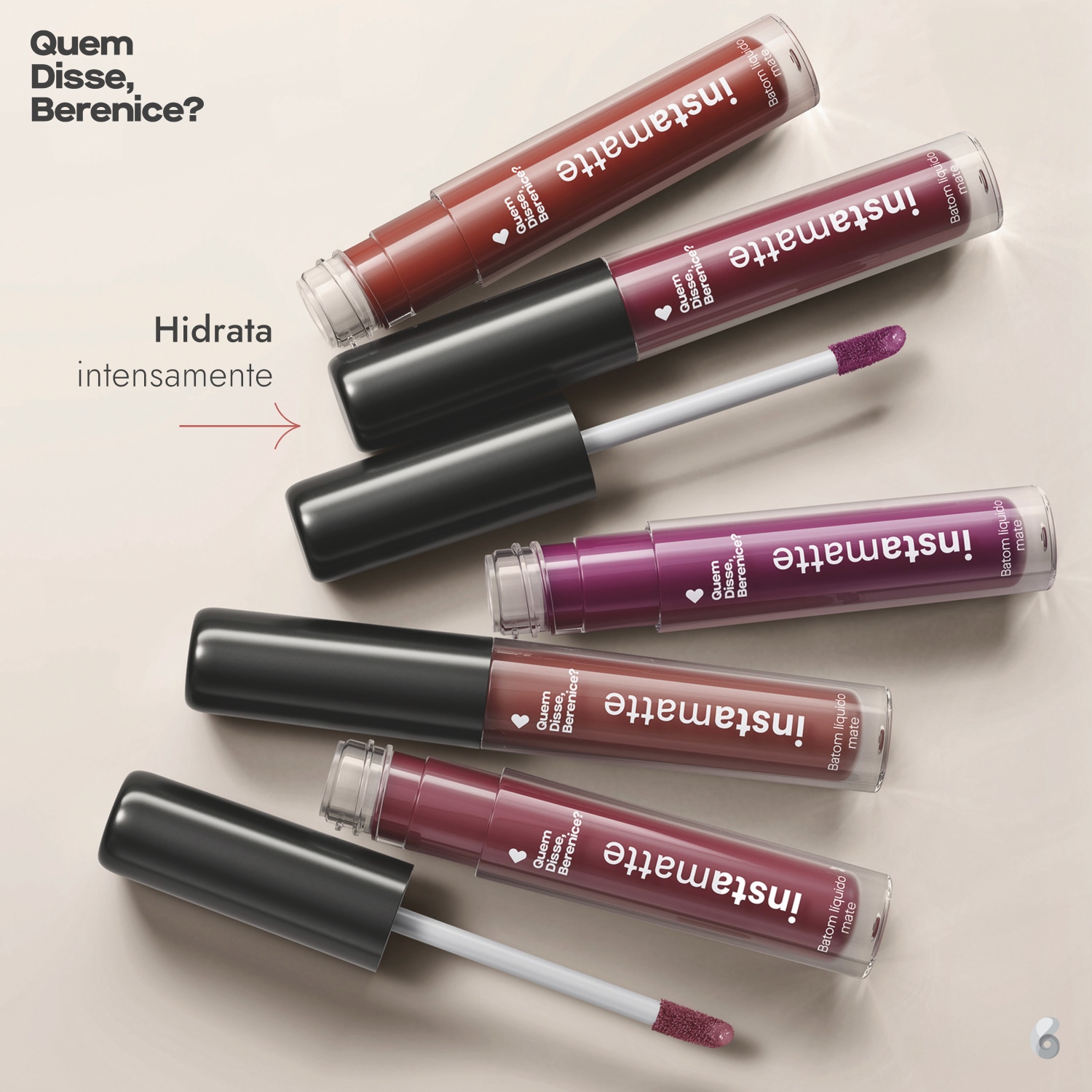 Quem Disse, Berenice? Volumão Marrom Camurçali - Batom Líquido 4ml