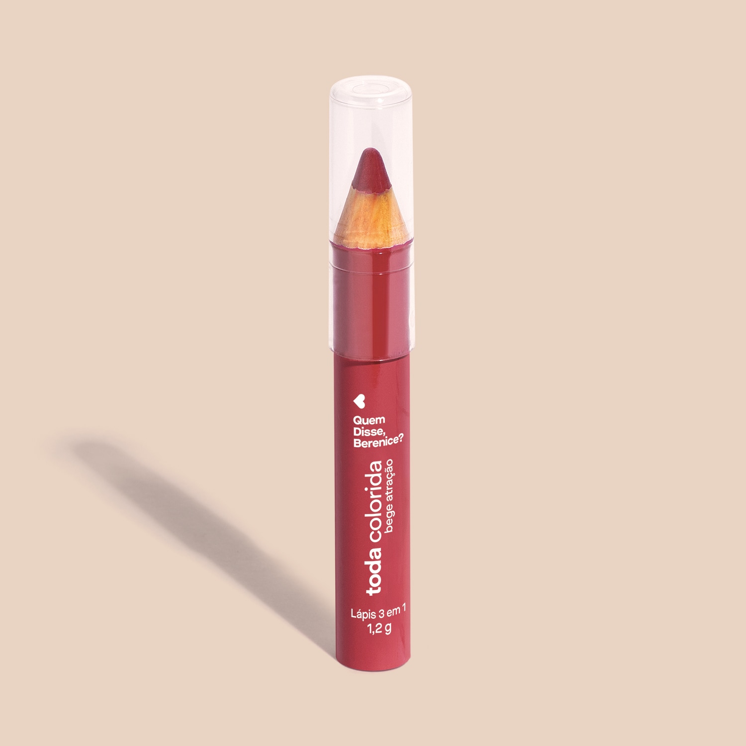 Quem Disse, Berenice? Toda Colorida Bege Atração - Lápis Multifuncional 1,2g