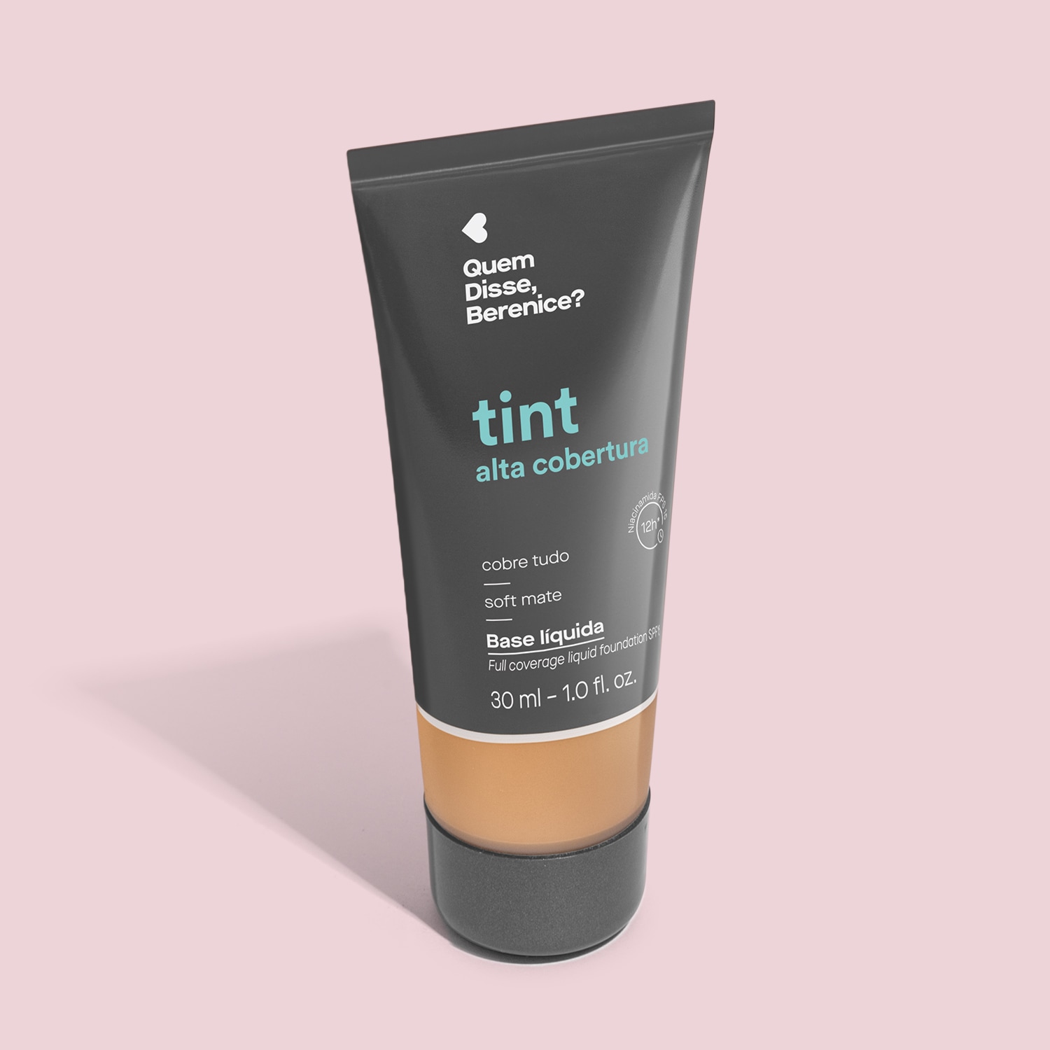 Base Líquida Tint Alta Cobertura Cor 250Q Quem Disse, Berenice? 30ml