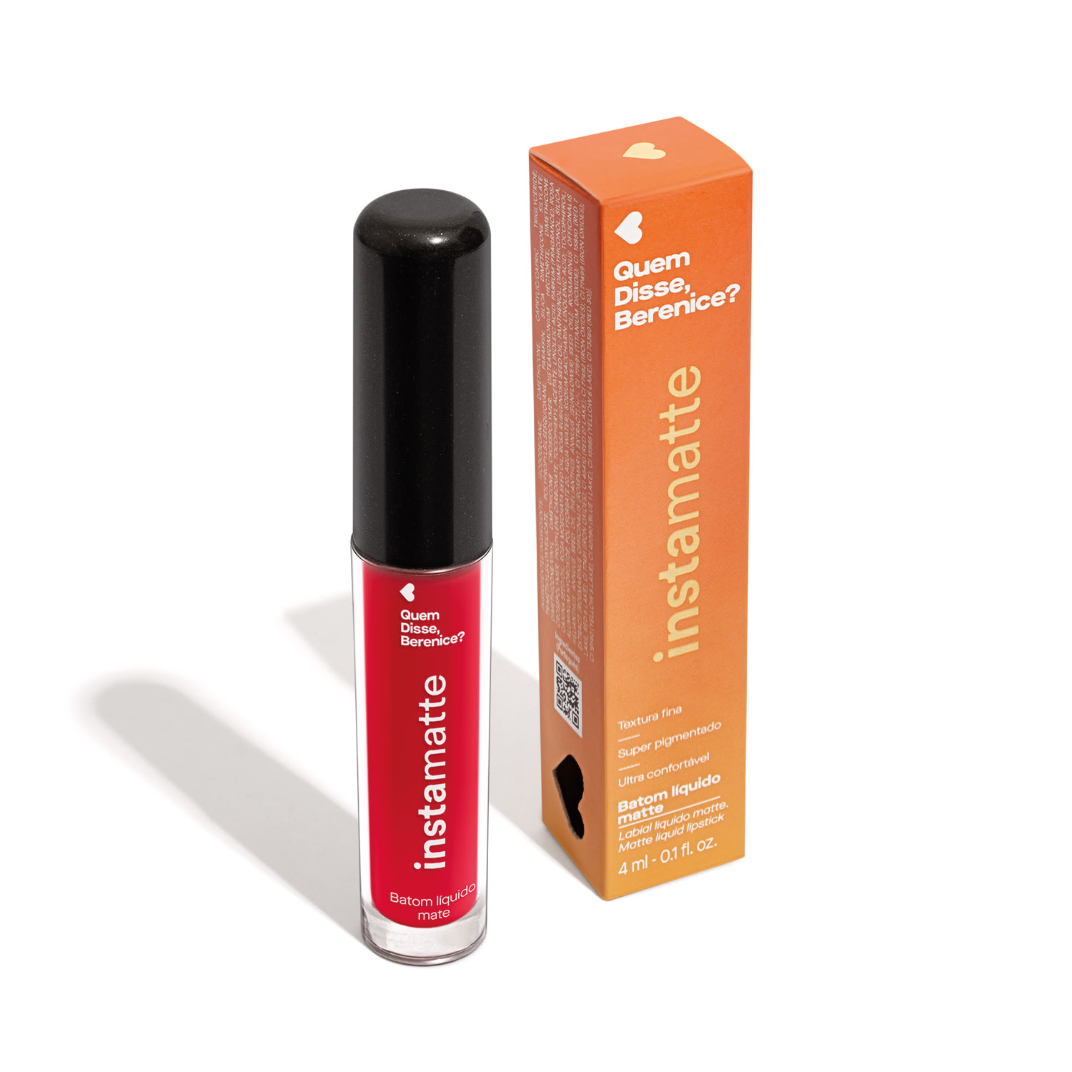 Batom Líquido Vermelho Vermeli Instamatte Quem Disse Berenice? 4ml