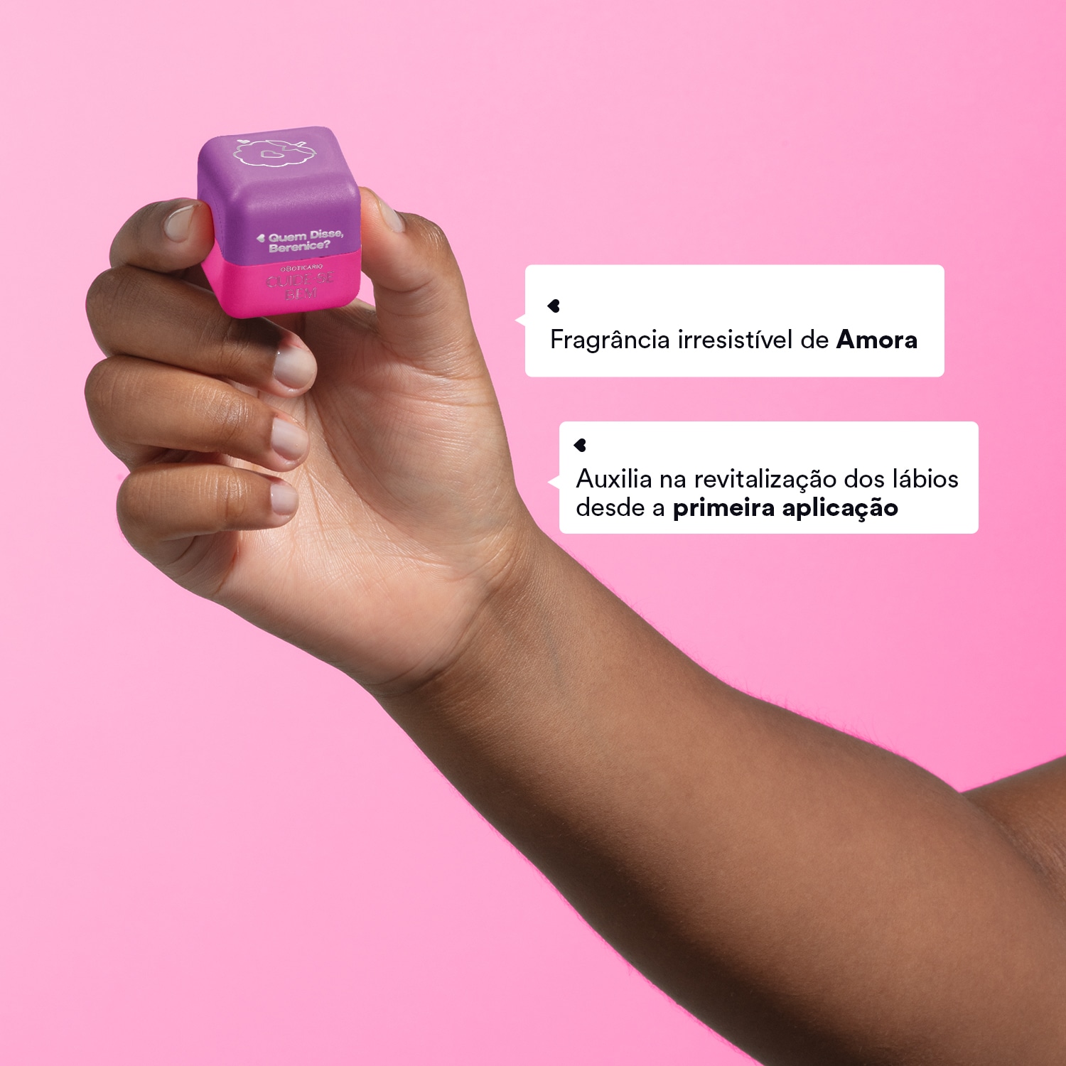 Hidratante Labial Vinho Quem Disse, Berenice? Cuide-se Bem Amoruda 6,2g