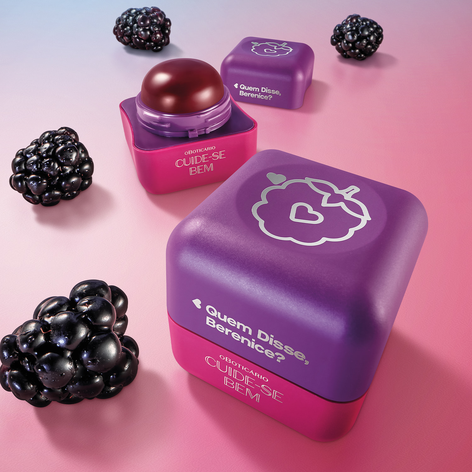 Hidratante Labial Vinho Quem Disse, Berenice? Cuide-se Bem Amoruda 6,2g