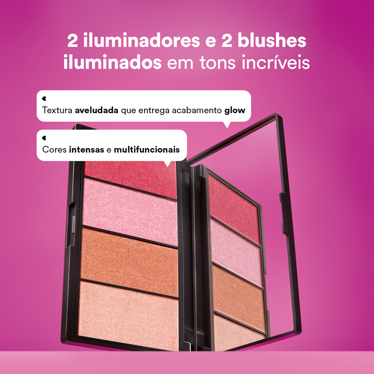 Paleta de Maquiagem Multifuncional Tô No Glow Quem Disse, Berenice? 14,2g