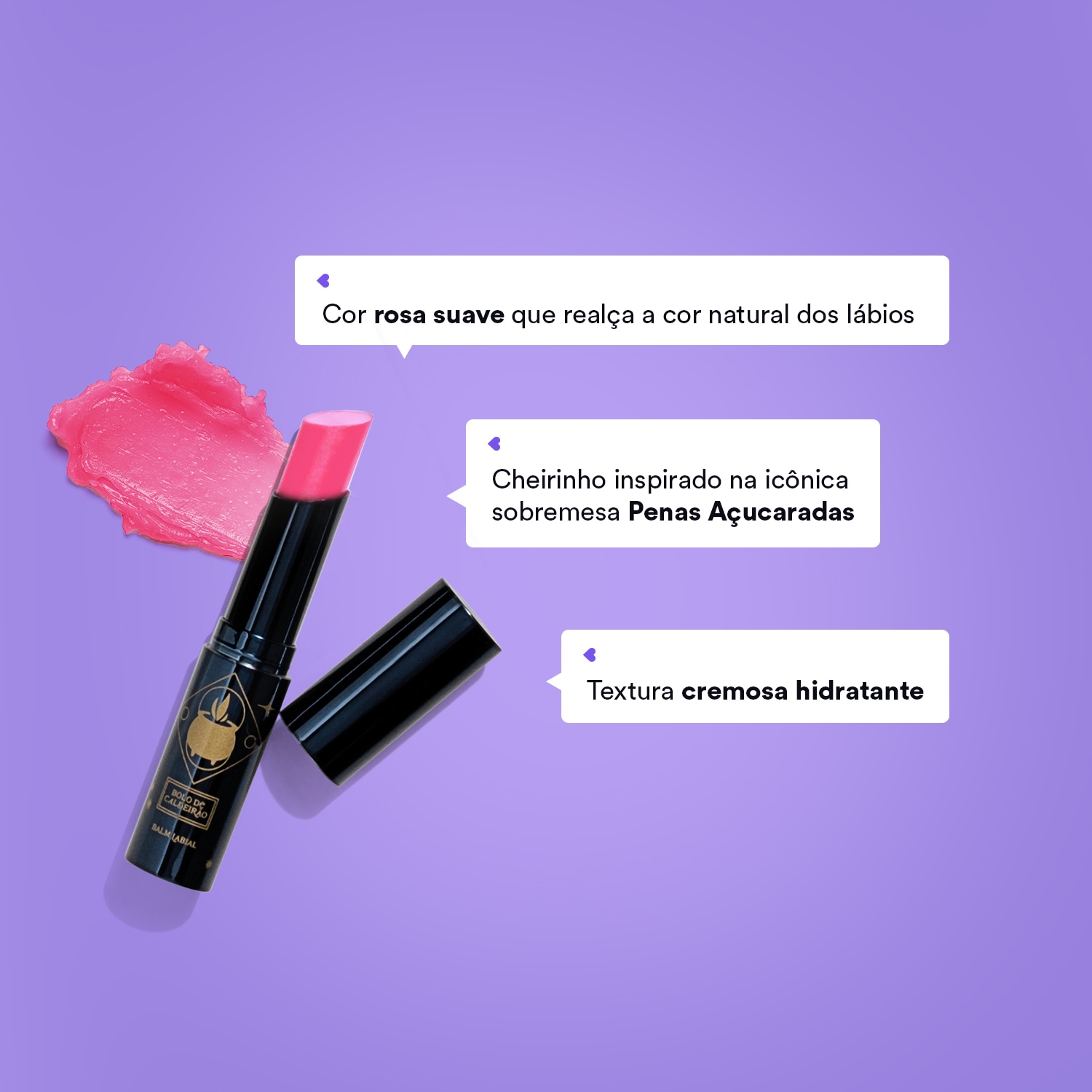 Balm Labial Rosa Penas Açucaradas Harry Potter Quem Disse, Berenice? 3,2g