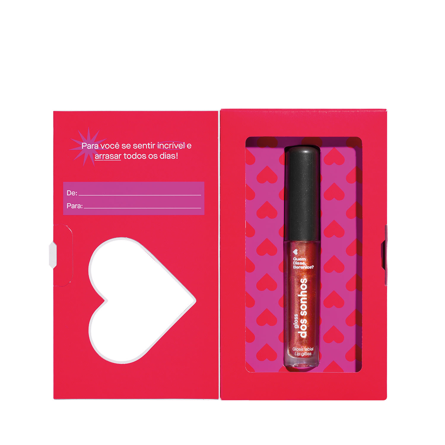 Gloss Labial Marrom Avermelhado Dos Sonhos Especial Quem Disse, Berenice? 4ml Gloss Labial Marrom Avermelhado Dos Sonhos Especial Quem Disse, Berenice? 4ml