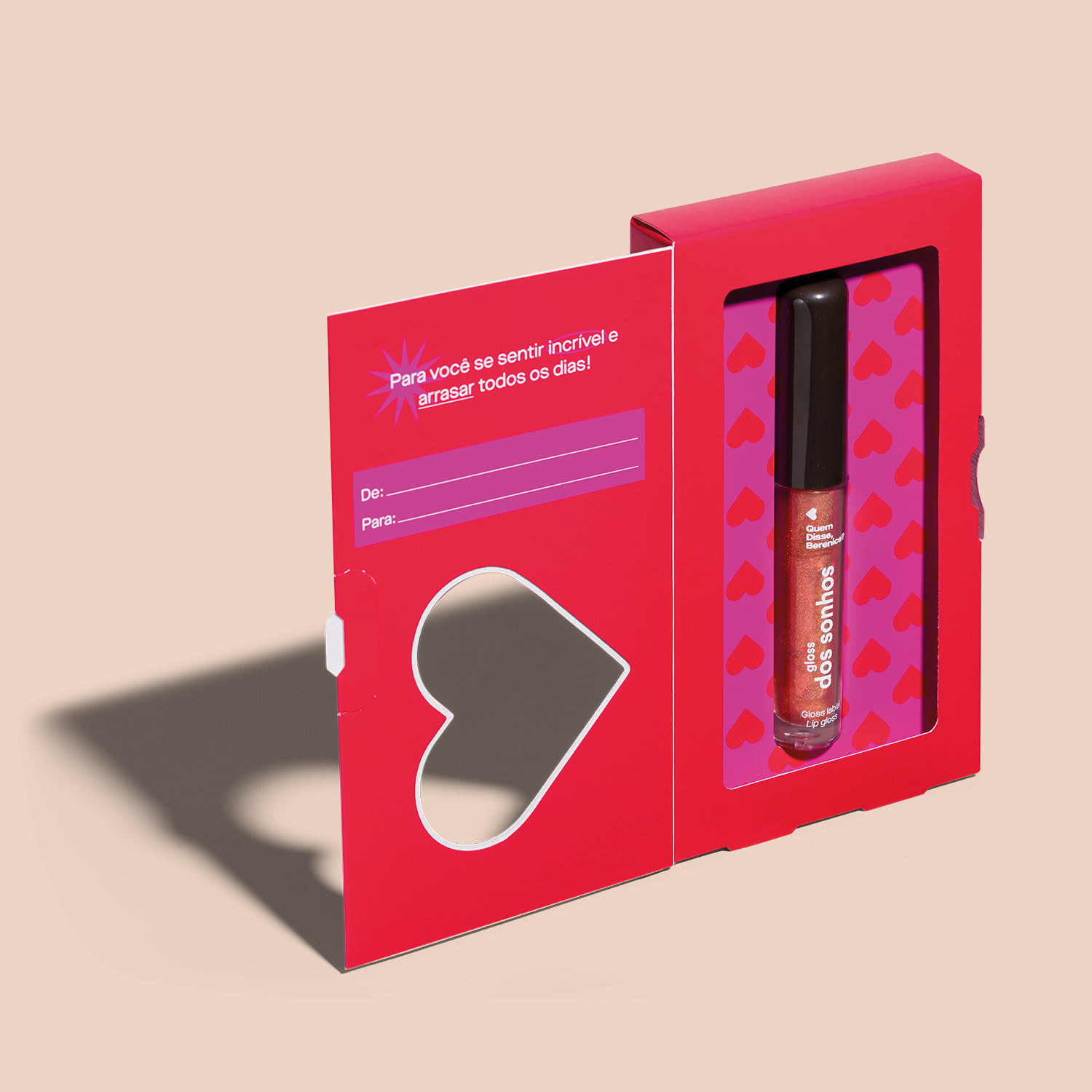 Gloss Labial Marrom Avermelhado Dos Sonhos Especial Quem Disse, Berenice? 4ml