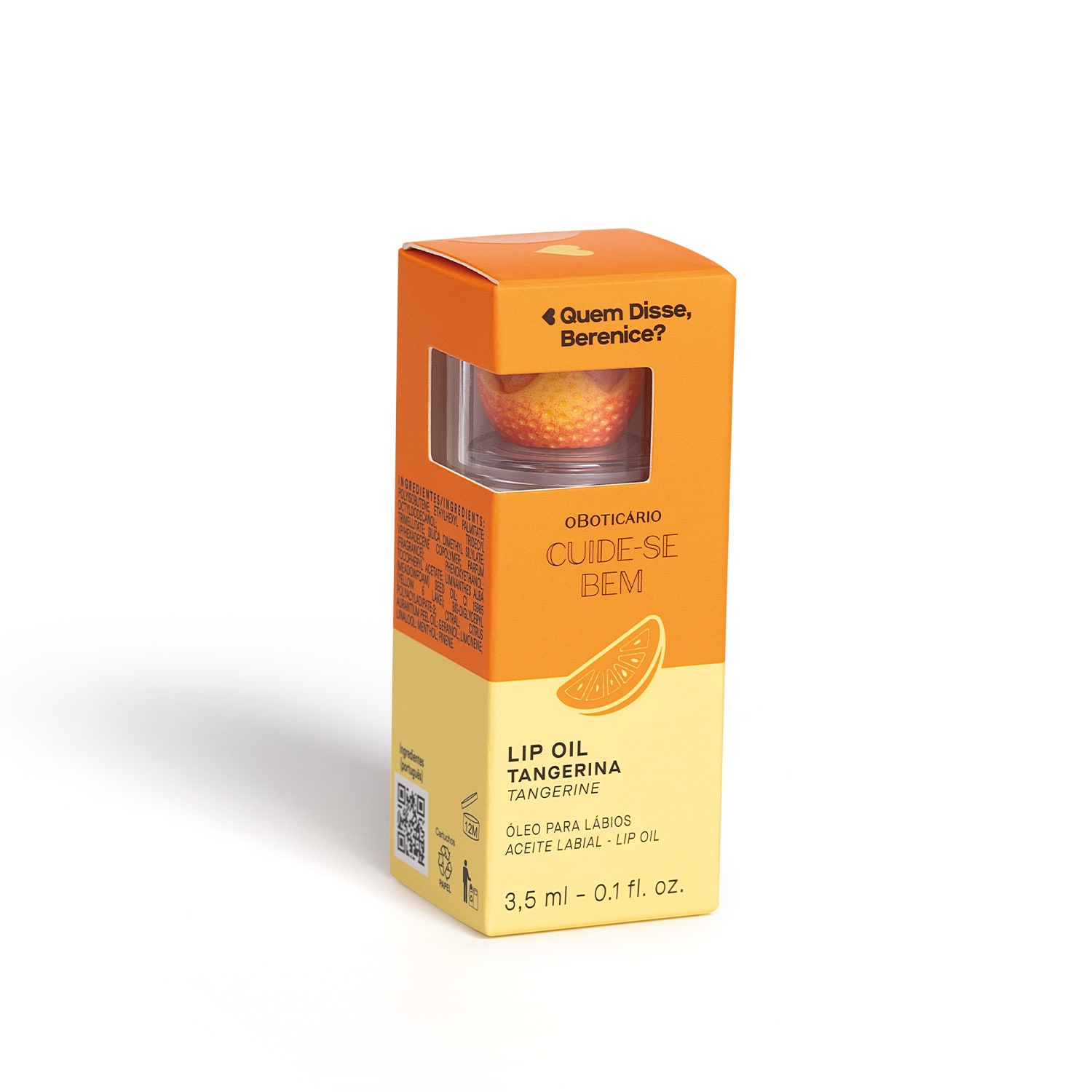 Lip Oil Coral Cuide-se Bem Tangerina Quem Disse, Berenice? 3,5ml