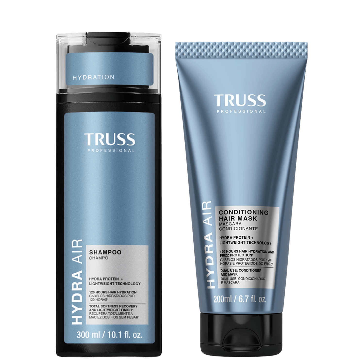 Kit TRUSS Hydra Air - Shampoo 300ml + CondMask Máscara Condicionante 200ml