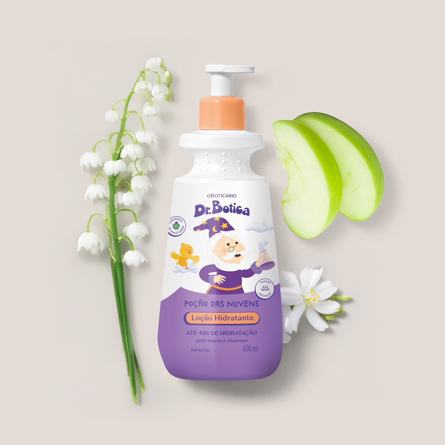 Loção Hidratante Desodorante Corporal Dr.Botica Poção das Nuvens 400ml