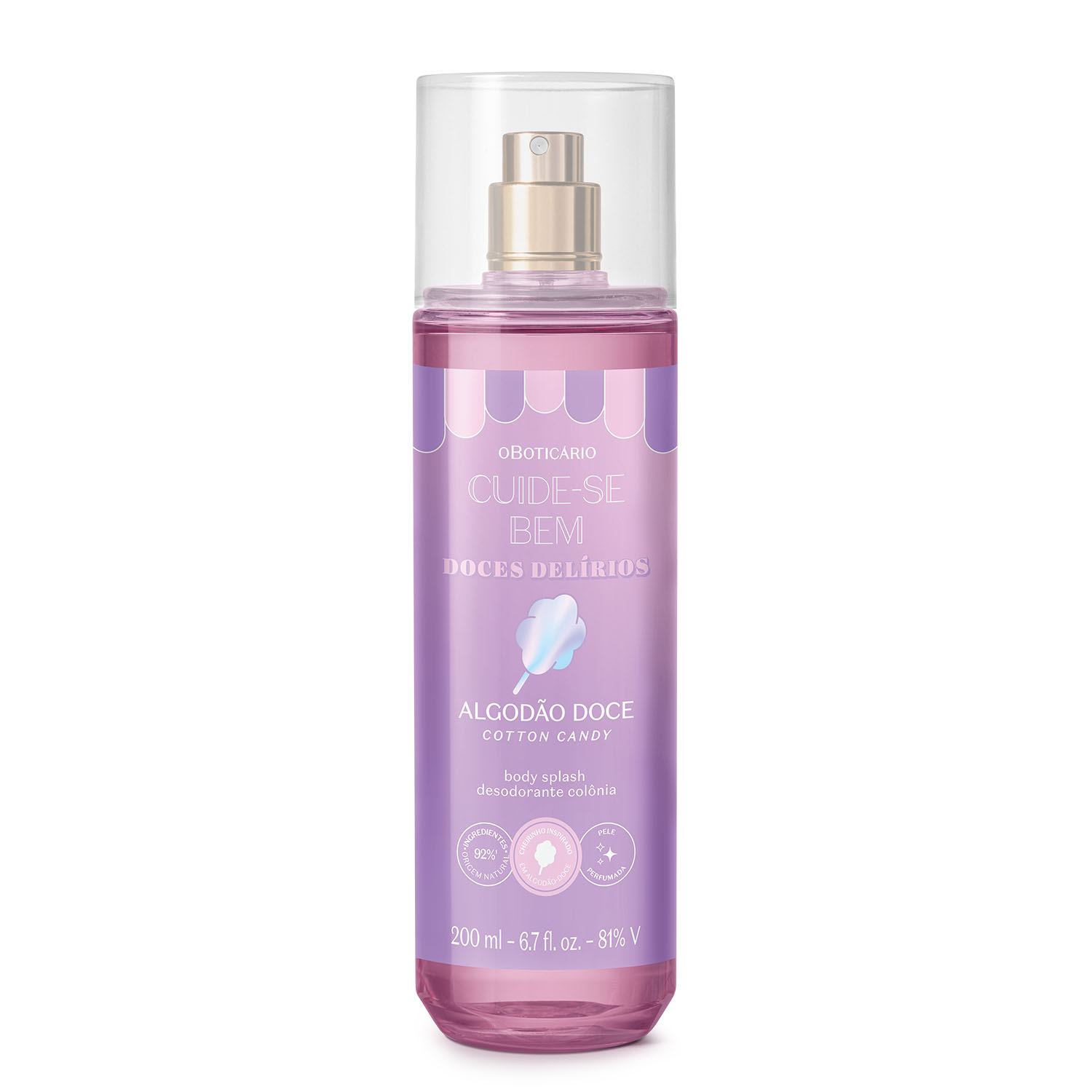 Cuide - se Bem o Boticário Doces Delírios - Body Splash Desodorante Colônia 200ml