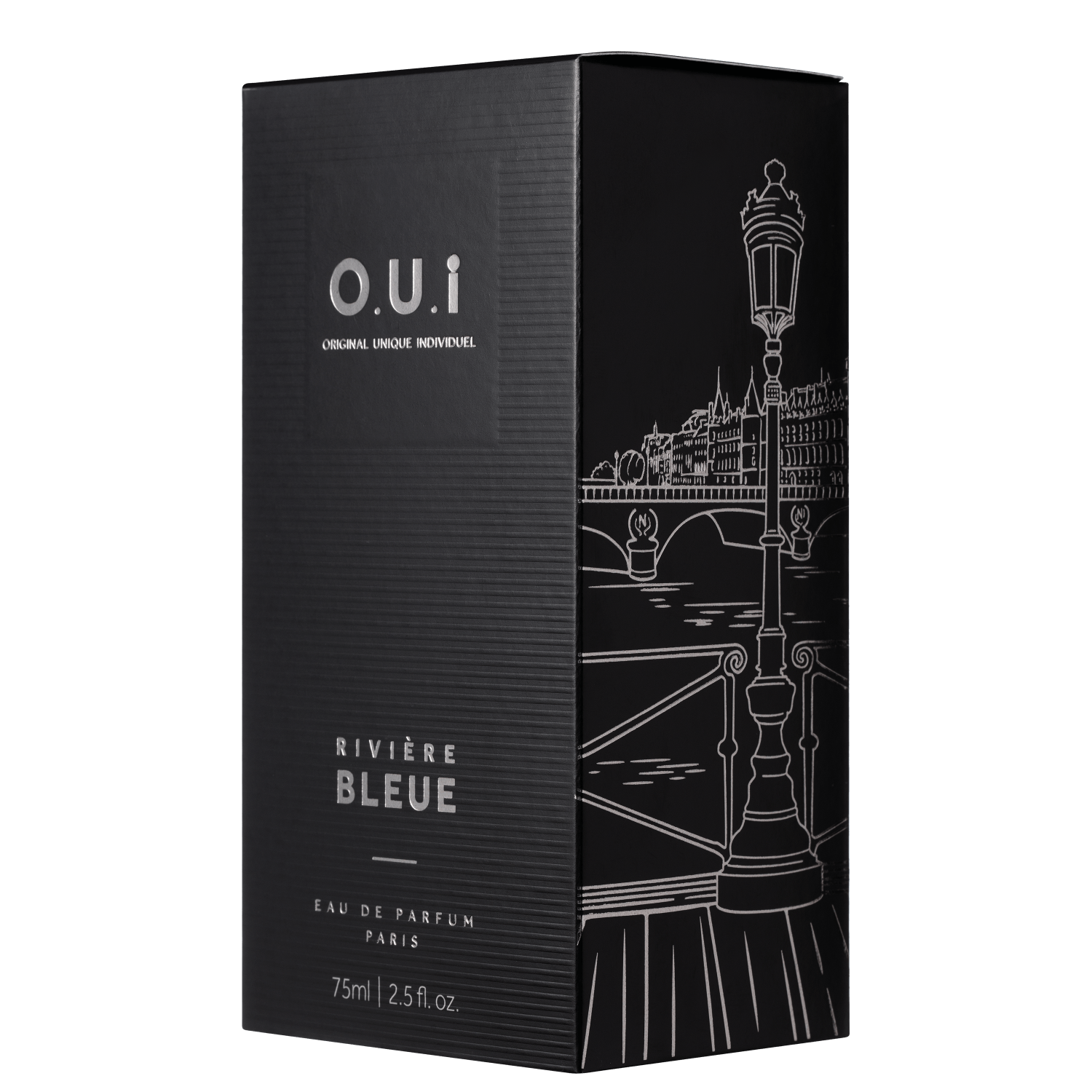 Combo O.U.I Rivière Bleue Eau De Parfum 75ml + Creme De Barbear